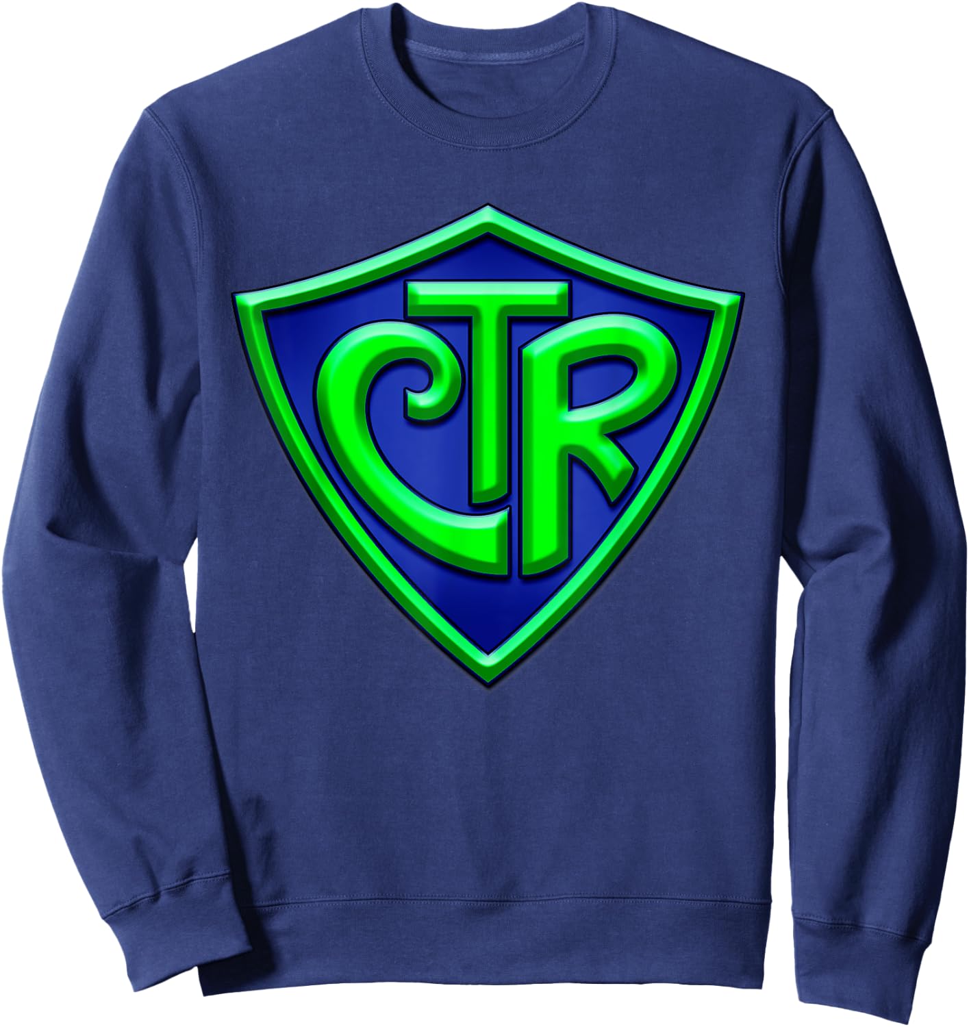 CTR - Choose The Right LDS Mormon - Green/Blue Sweatshirt - Sweatshirt | Navy