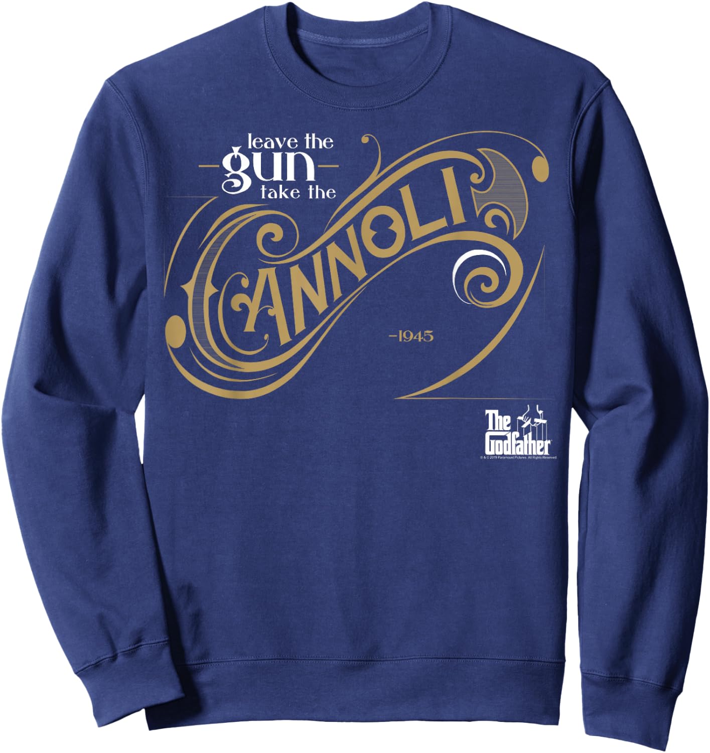 The Godfather Leave The Gun Take The Cannoli Small Sweatshirt - Sweatshirt | Navy