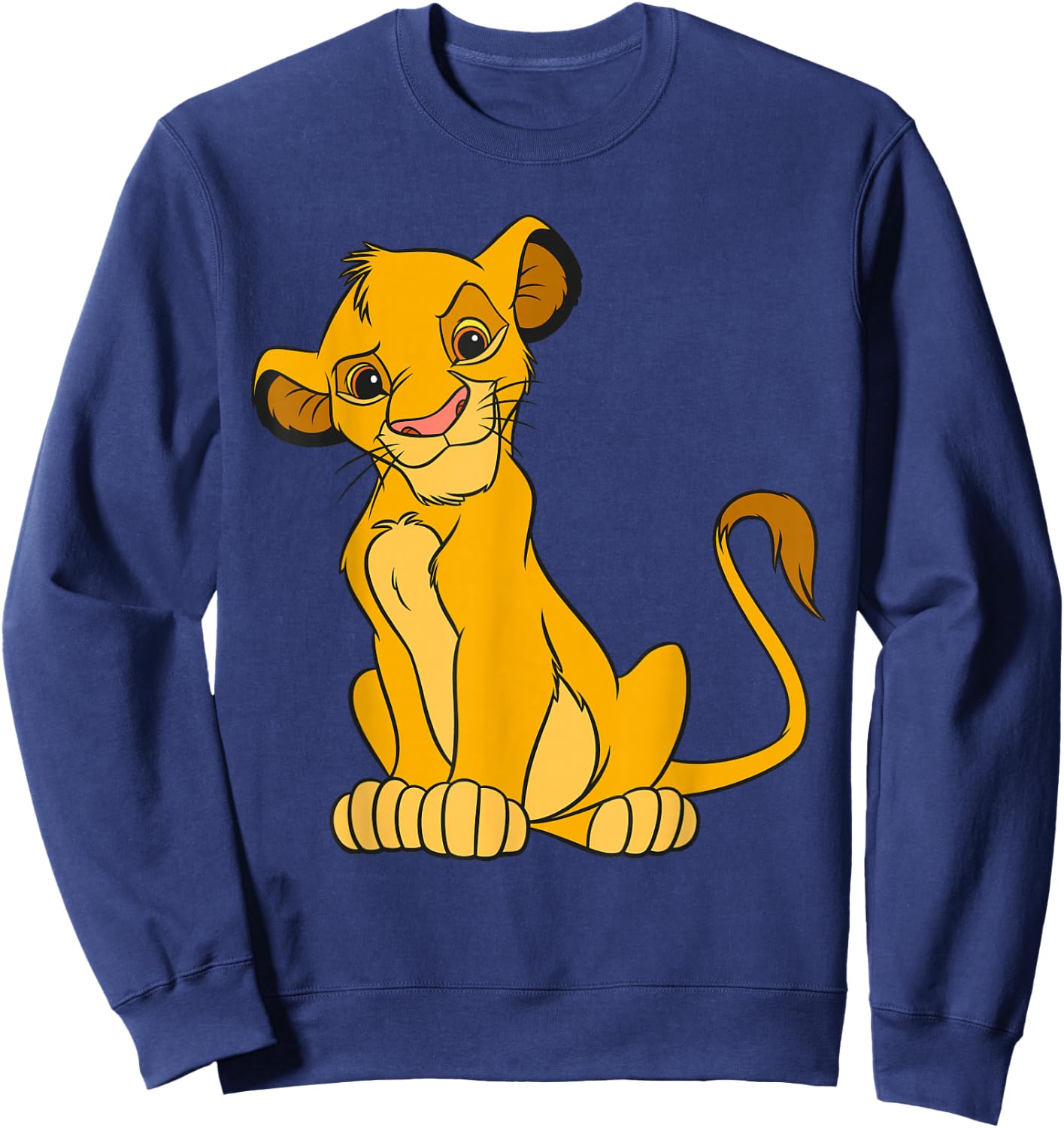 Disney The Lion King Young Simba Sitting Up Sweatshirt - Sweatshirt | Navy