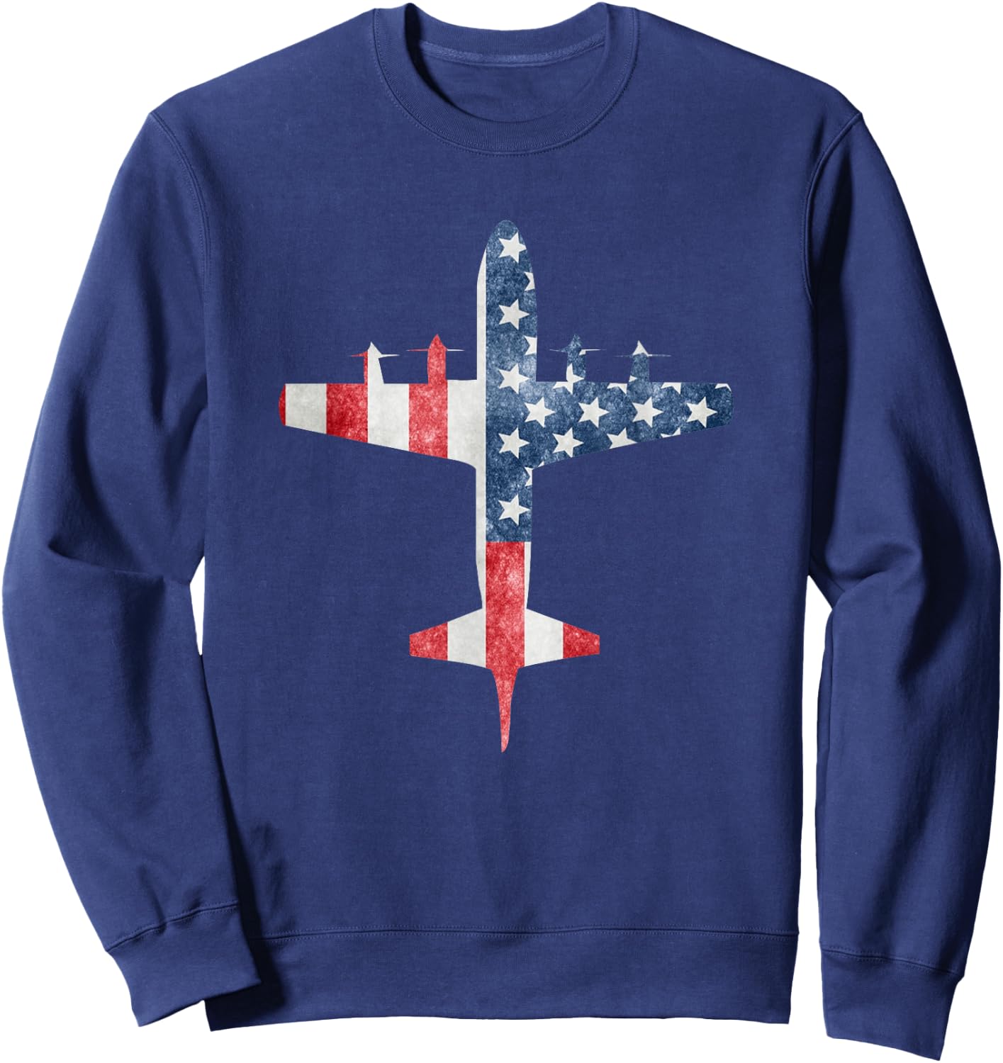 P-3 Orion American Flag Aviation Shirt Sweatshirt - Sweatshirt | Navy