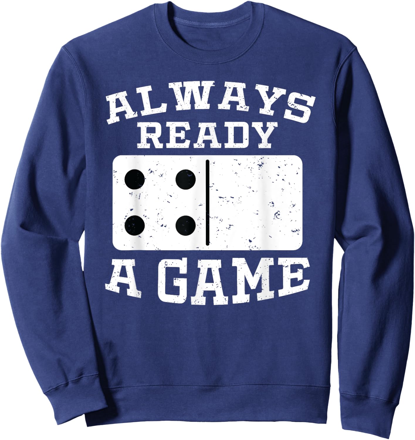 Domino Player Shirt Funny Dominoes Gift Sweatshirt - Sweatshirt | Navy