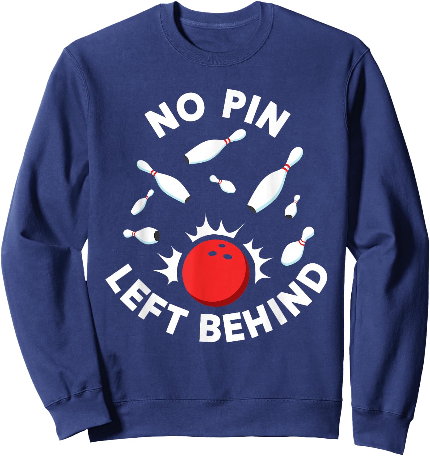 Bowing Women Or Kids | Bowling Team Shirt Sweatshirt - Sweatshirt | Navy