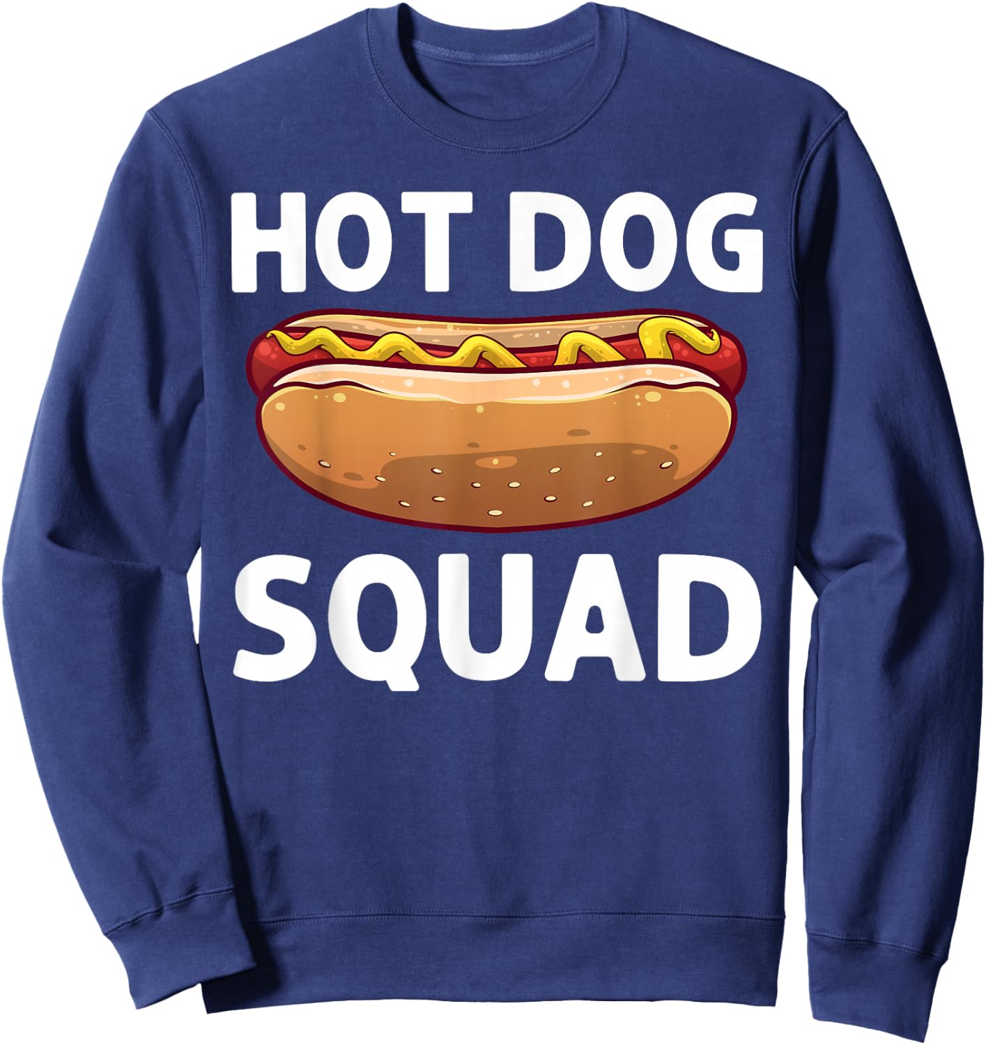 Cool Hotdog Outfit Women Adult Hotdog Hot Dog Lover Sweatshirt - Sweatshirt | Navy