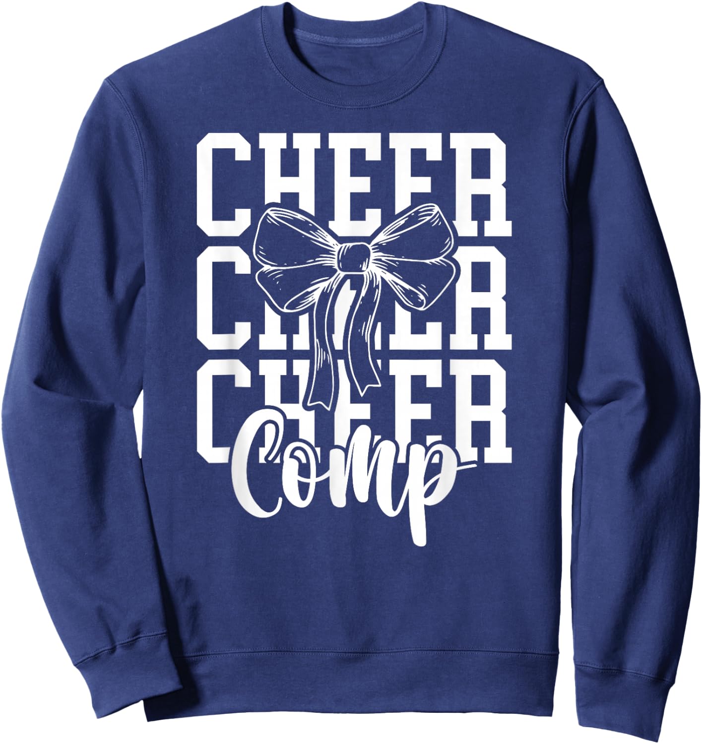 Cheer Comp Day Cheerleading Competition Day Cheerleader Sweatshirt - Sweatshirt | Navy