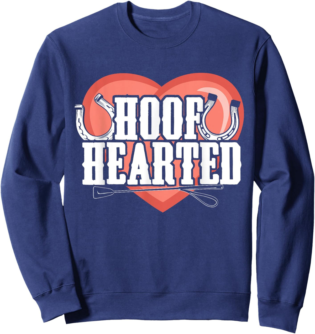 Horse Fans Hoof Hearted Sweatshirt - Sweatshirt | Navy
