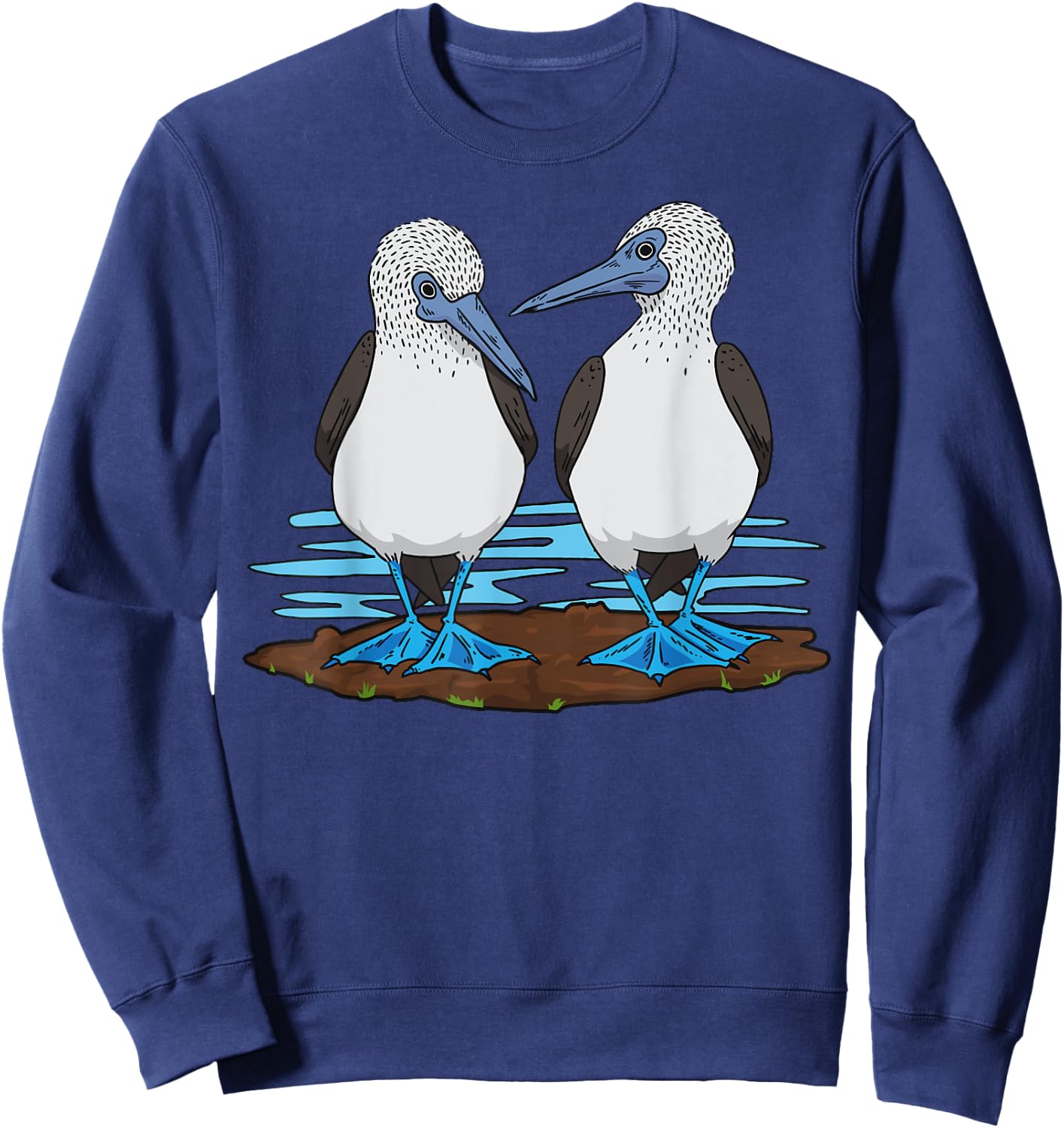Seabirds Blue-footed Booby Bird Sweatshirt - Sweatshirt | Navy