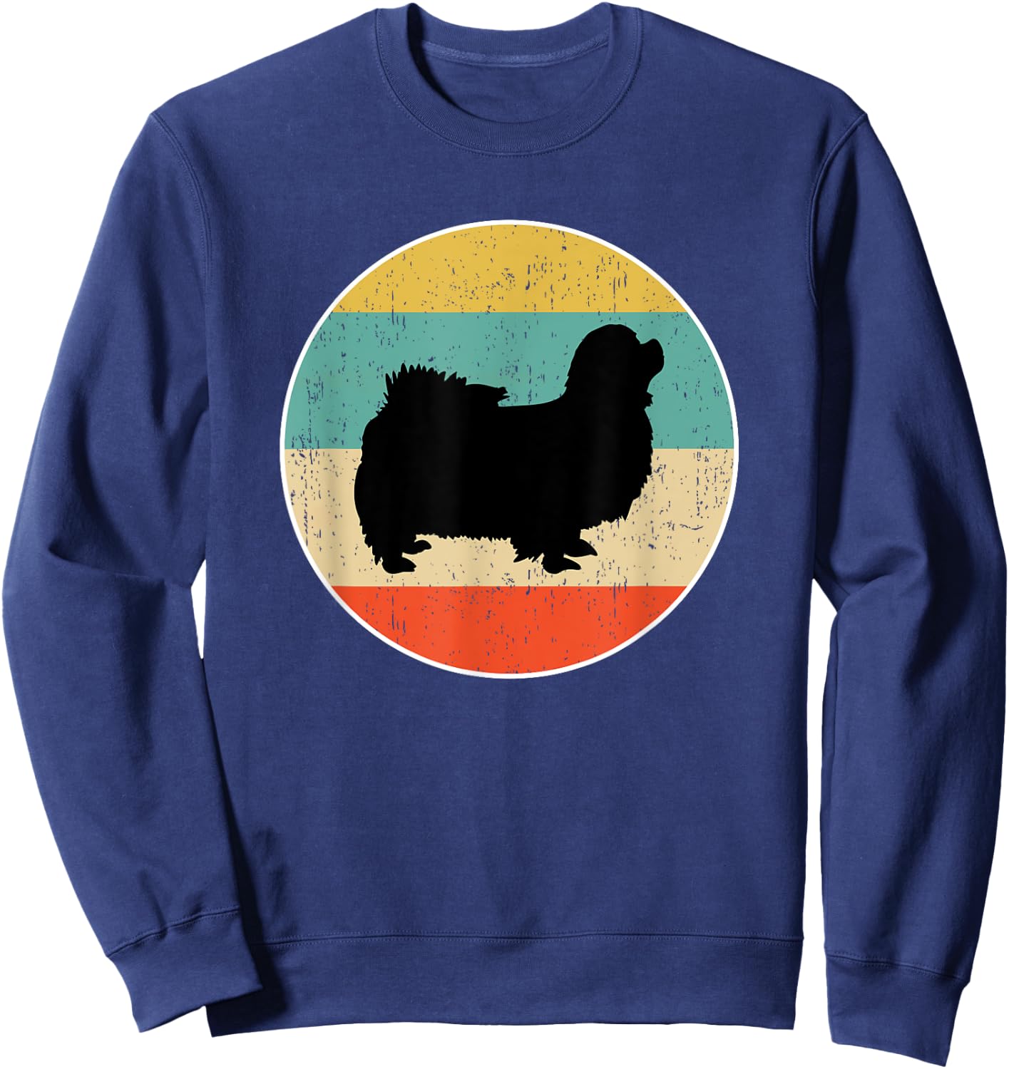 Tibetan Spaniel Dog Sweatshirt - Sweatshirt | Navy