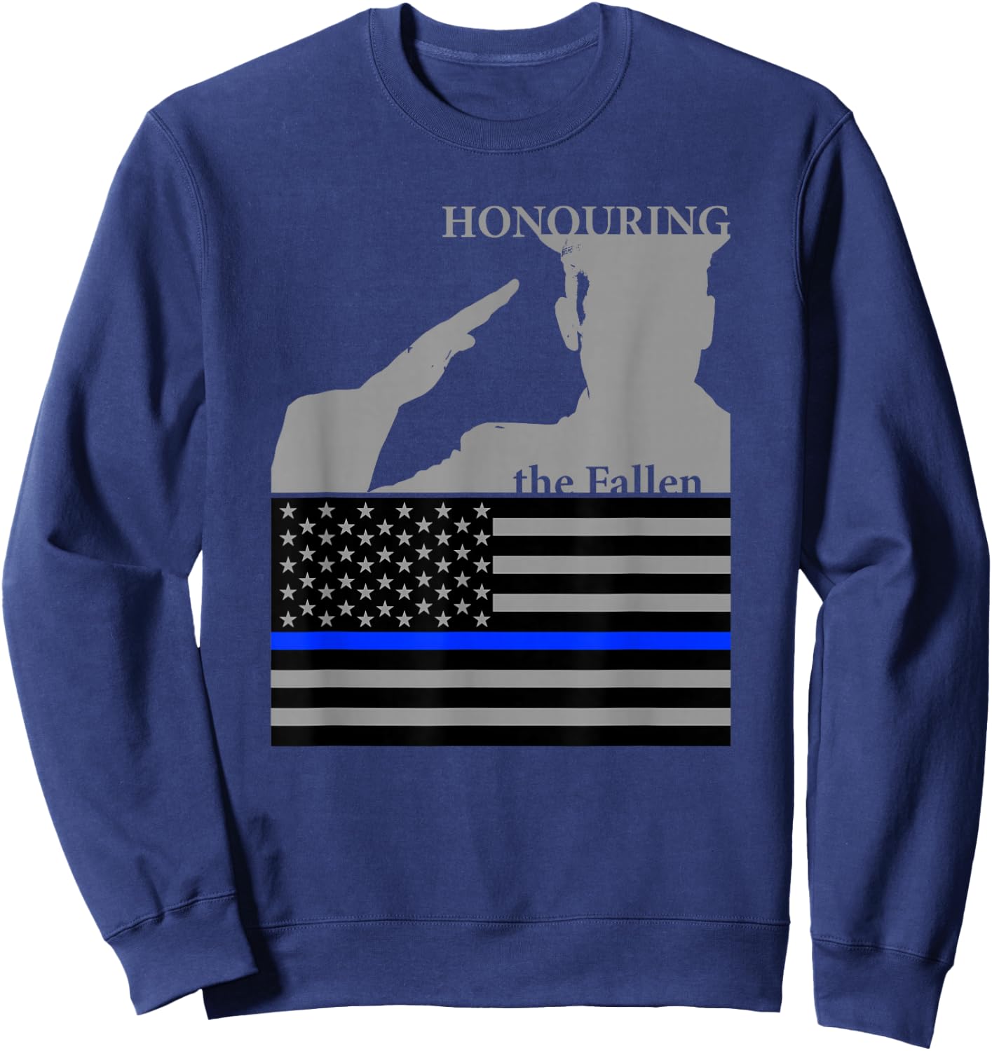 Police Officers Memorial Day | Honoring the Fallen Sweatshirt - Sweatshirt | Navy