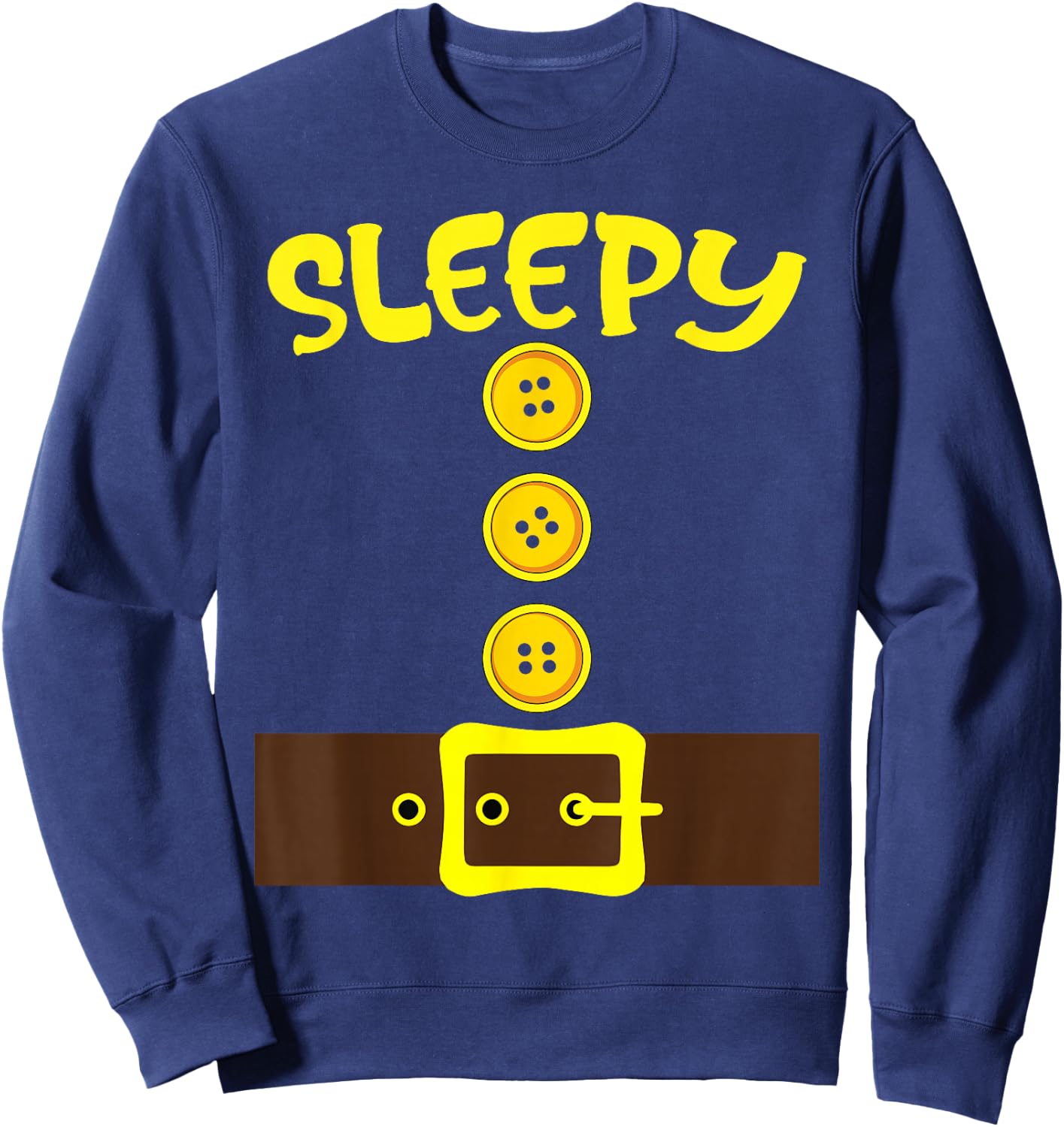 Dwarf Easy Halloween Men Women Dwarf Group Matching Costume Sweatshirt - Sweatshirt | Navy