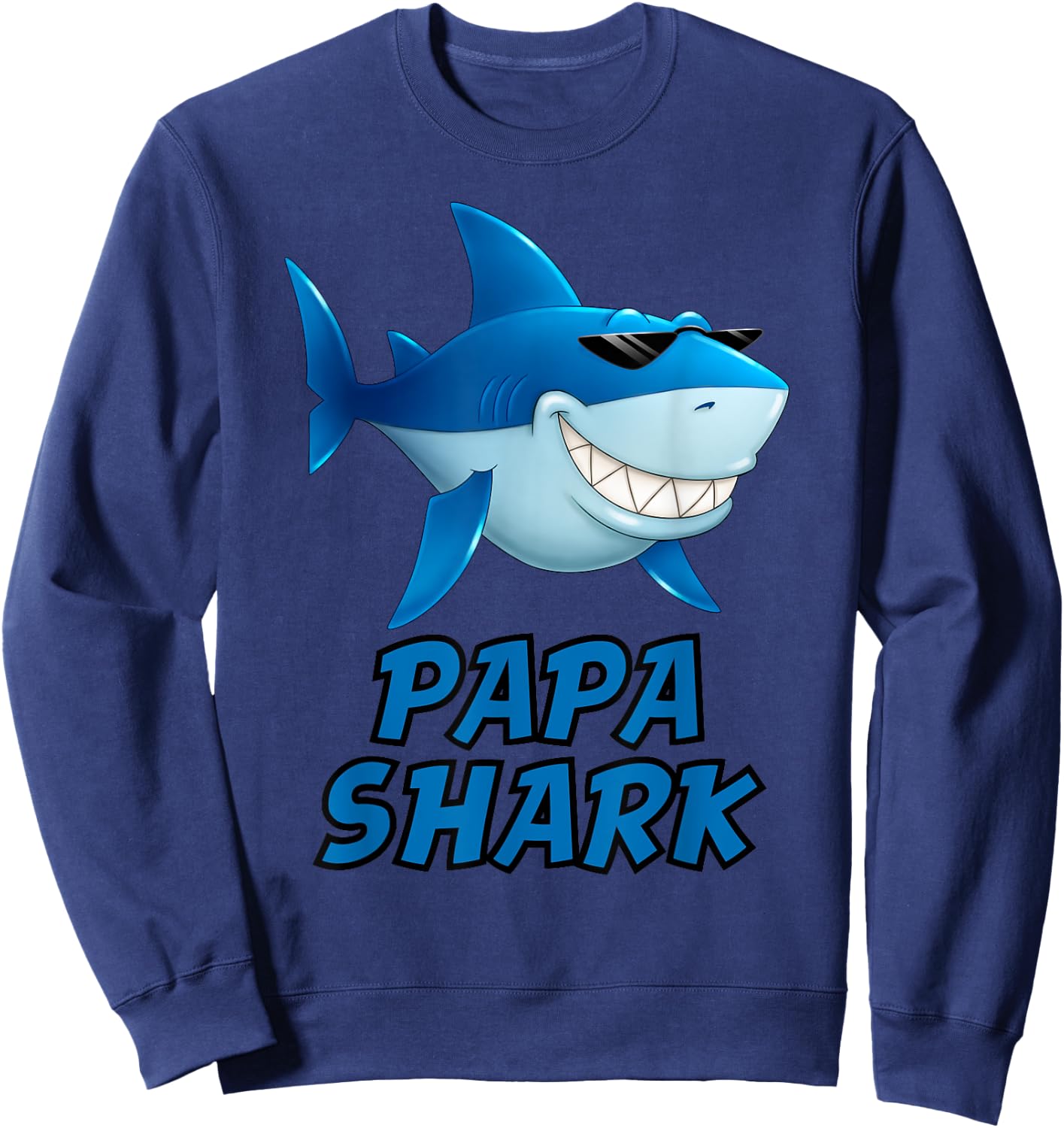 Papa Shark Sweatshirt - Sweatshirt | Navy