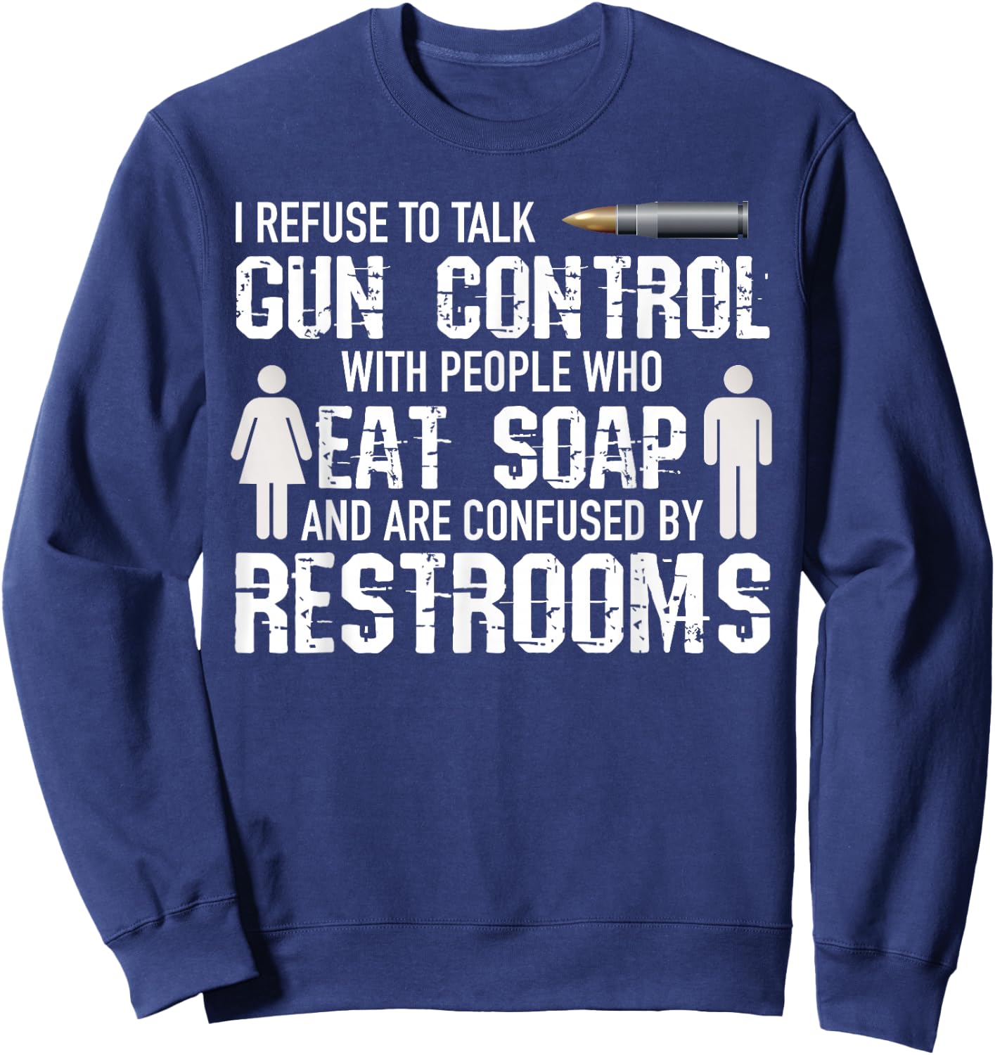 2nd Amendment Gun Rights Pro Gun Debate Sweatshirt - Sweatshirt | Navy