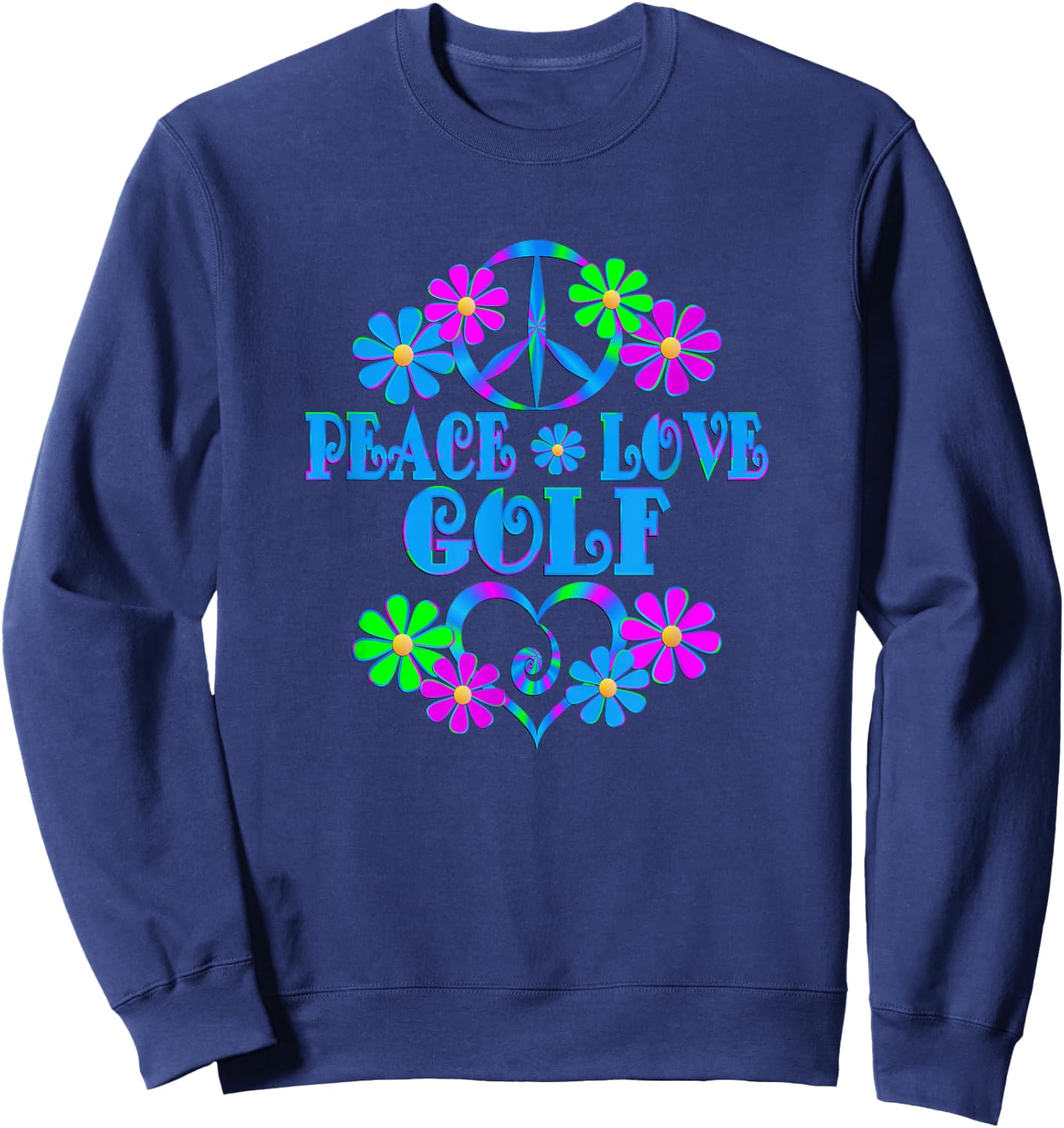 Peace Love Golf Sweatshirt - Sweatshirt | Navy