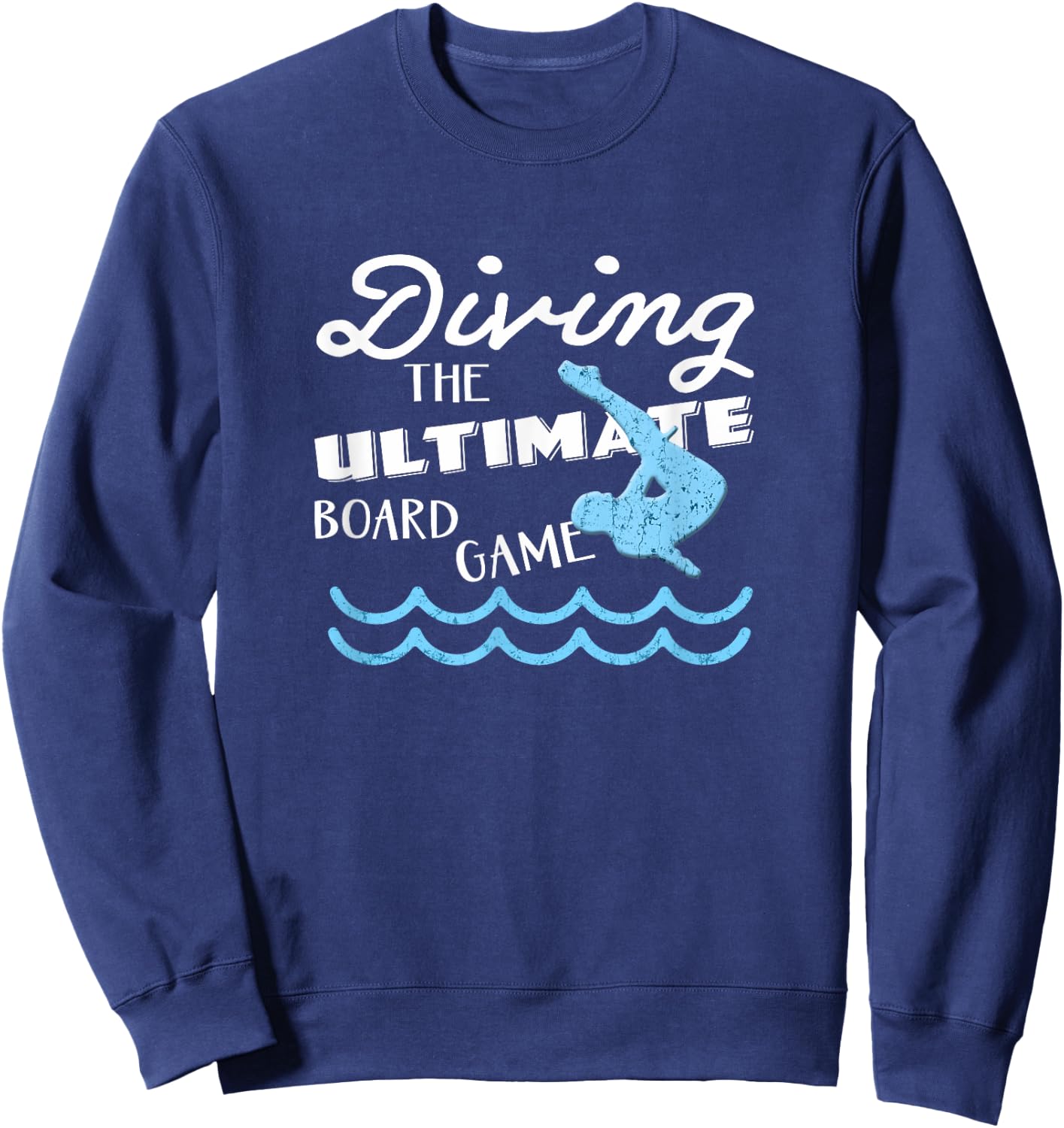 Funny Springboard Divers & Diving Board Game Boys Gift Sweatshirt - Sweatshirt | Navy