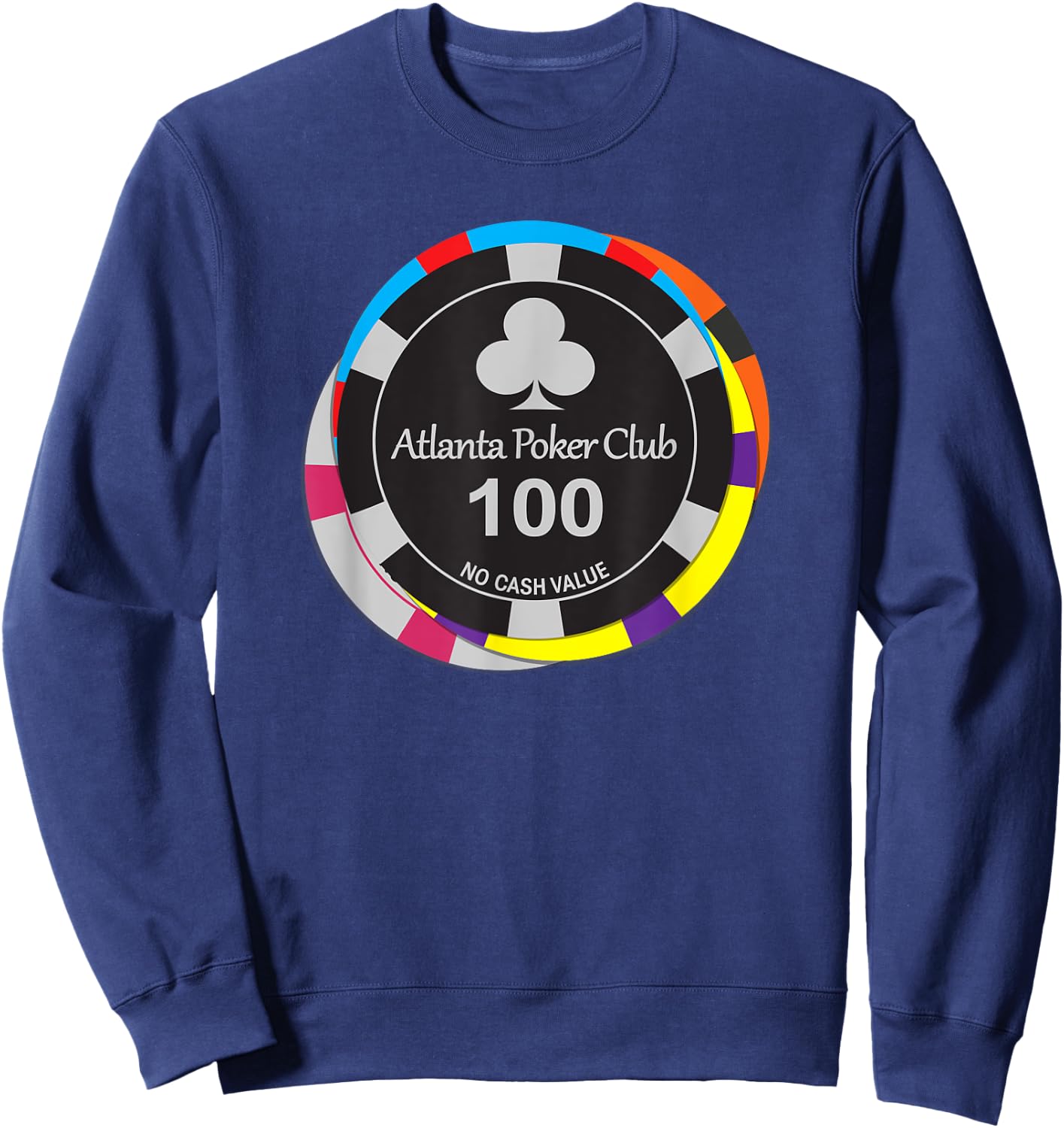 Atlanta Poker Club Big Stack Sweatshirt - Sweatshirt | Navy