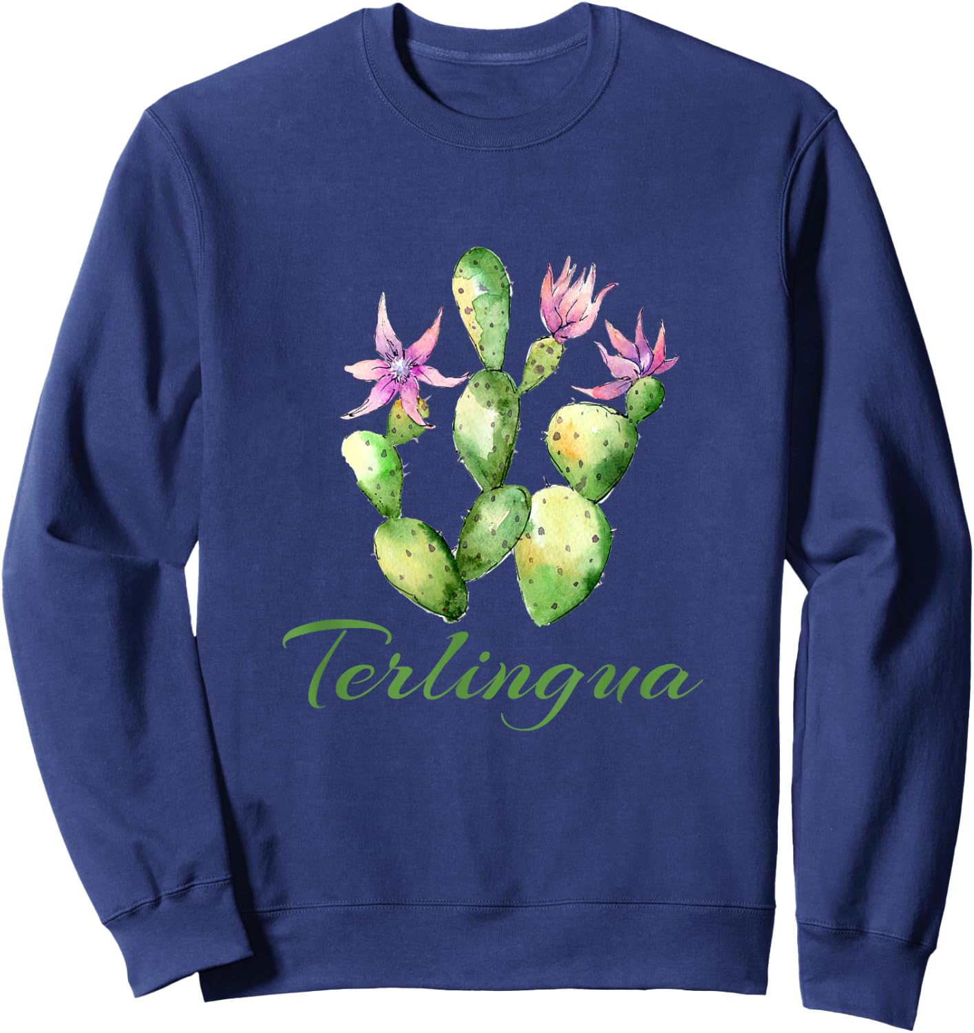 Terlingua Texas Cactus Sweatshirt - Sweatshirt | Navy