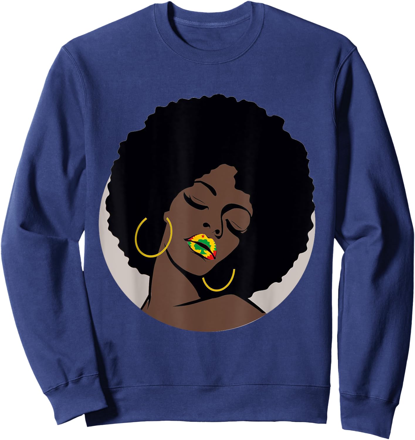 Beautiful Ethiopian Oromo Girls shirt Oromo Mom gift Sweatshirt - Sweatshirt | Navy