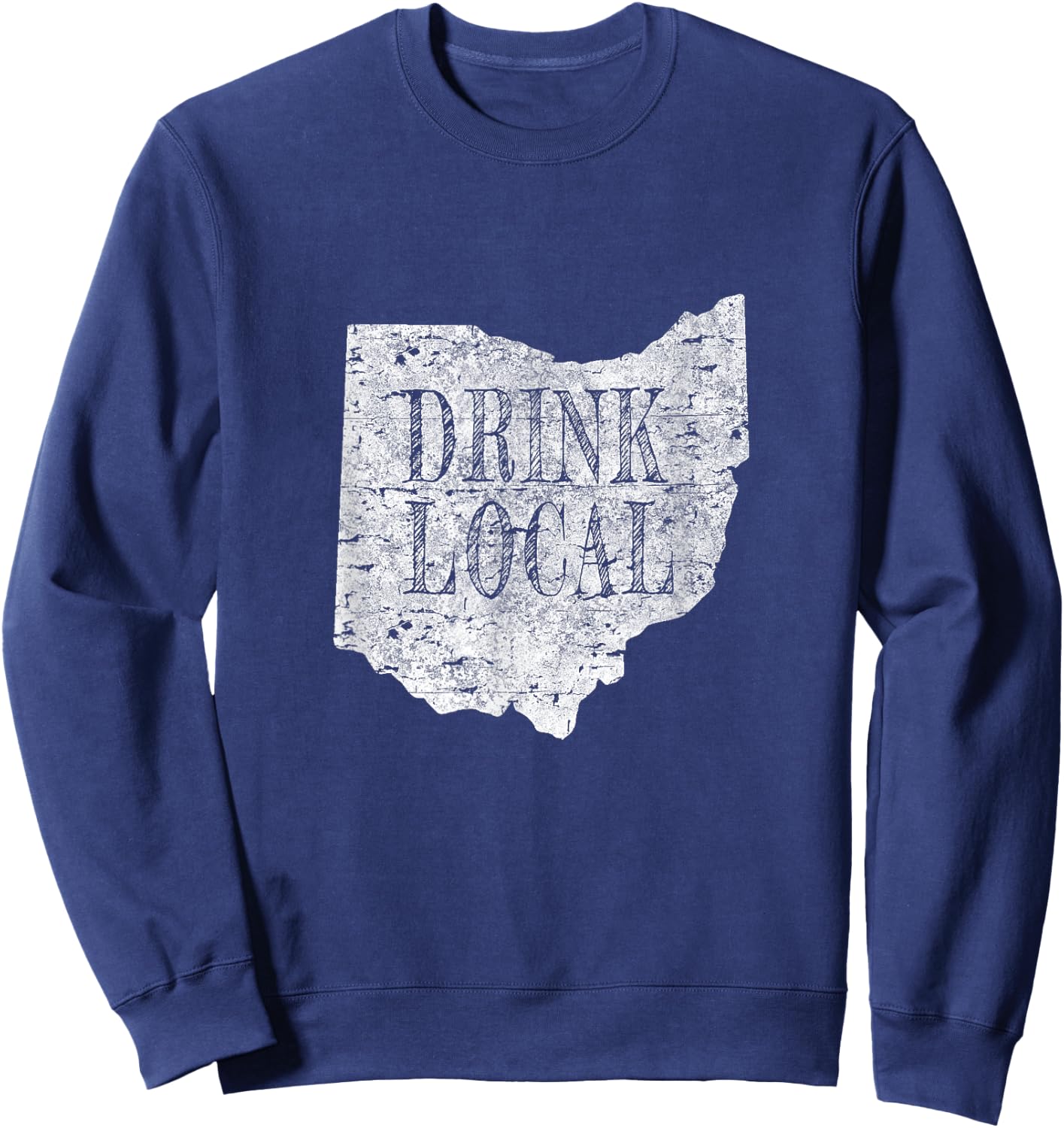 Vintage Drink local craft beer Ohio Sweatshirt - Sweatshirt | Navy
