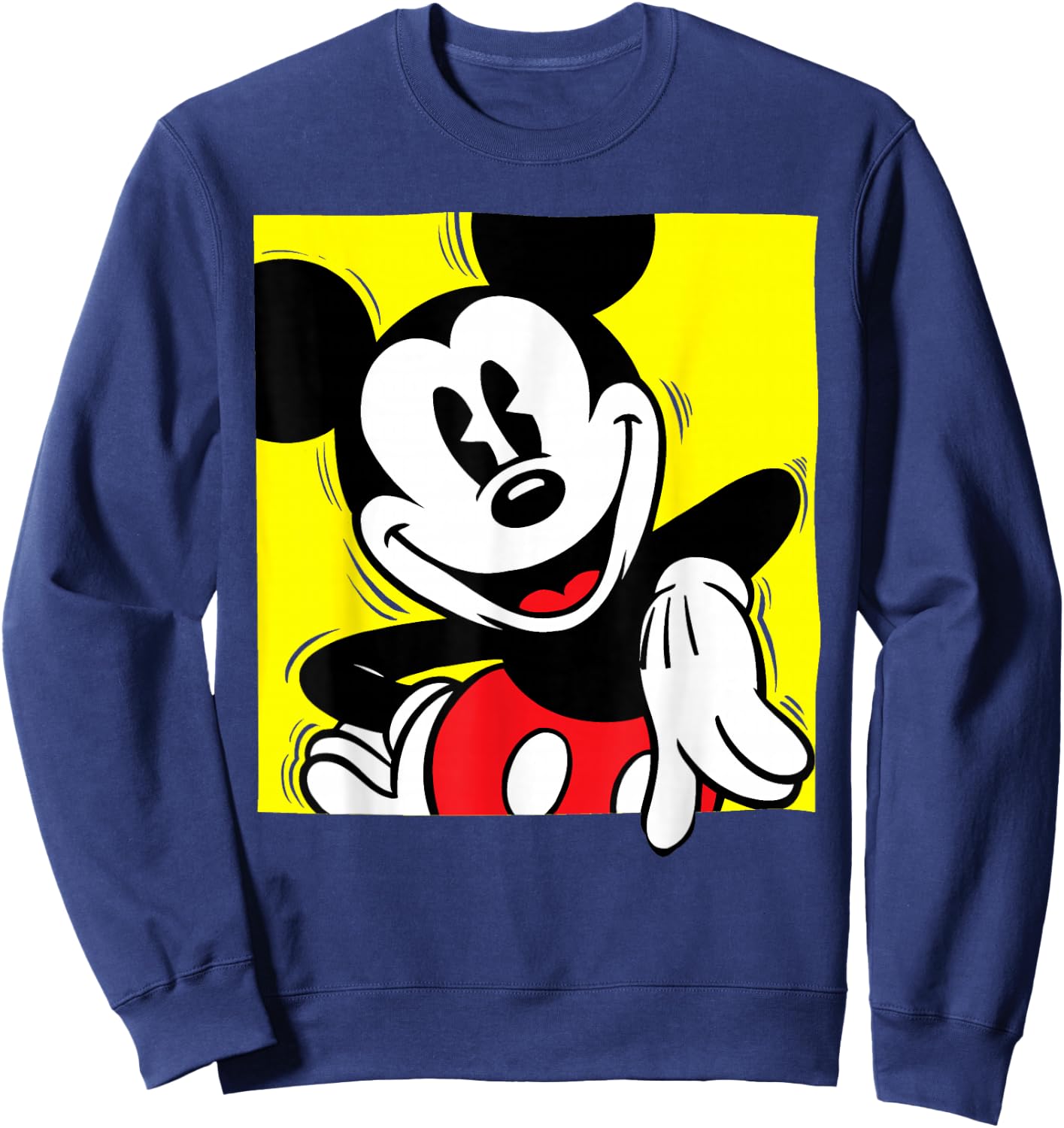 Disney - Mickey Mouse Vintage Square Sweatshirt - Sweatshirt | Navy
