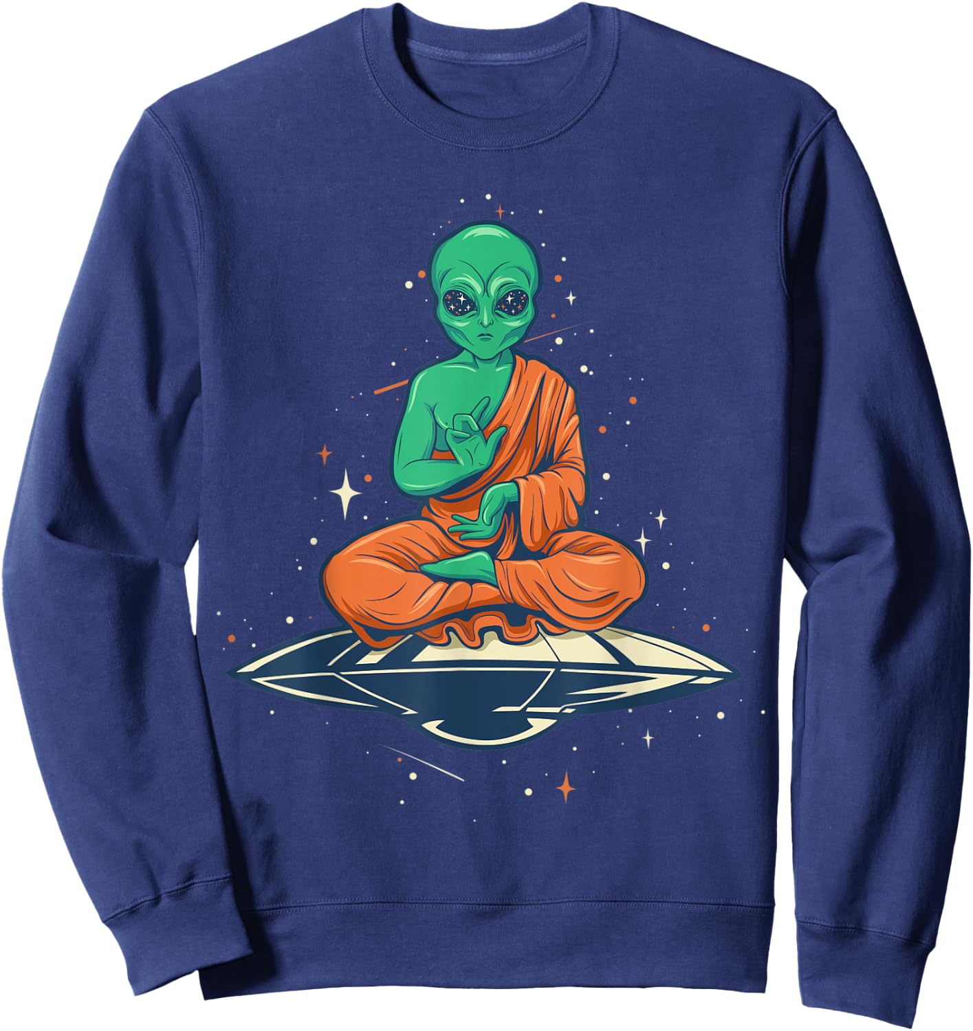 Alien Buddha Sweatshirt - Sweatshirt | Navy