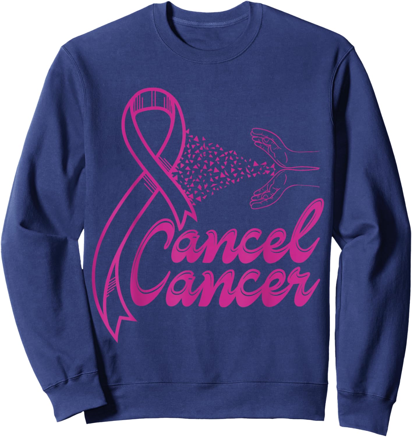 Cancel Cancer Sweatshirt - Sweatshirt | Navy