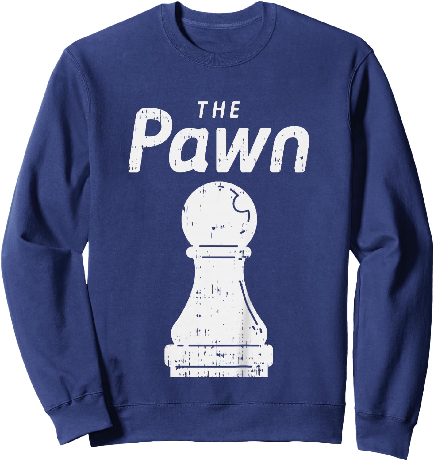 Kids Halloween Chess Piece The Pawn Shirt Group Matching Costume Sweatshirt - Sweatshirt | Navy