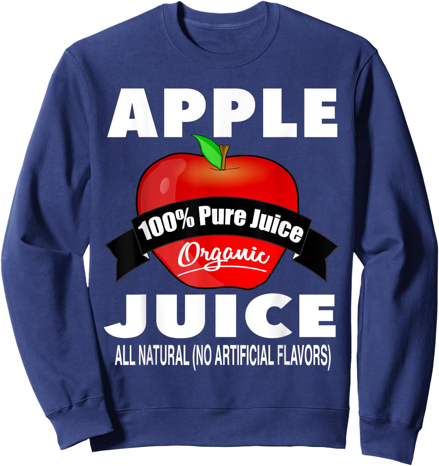 Apple Juice Box: Family Halloween Costumes for 5 people Sweatshirt - Sweatshirt | Navy