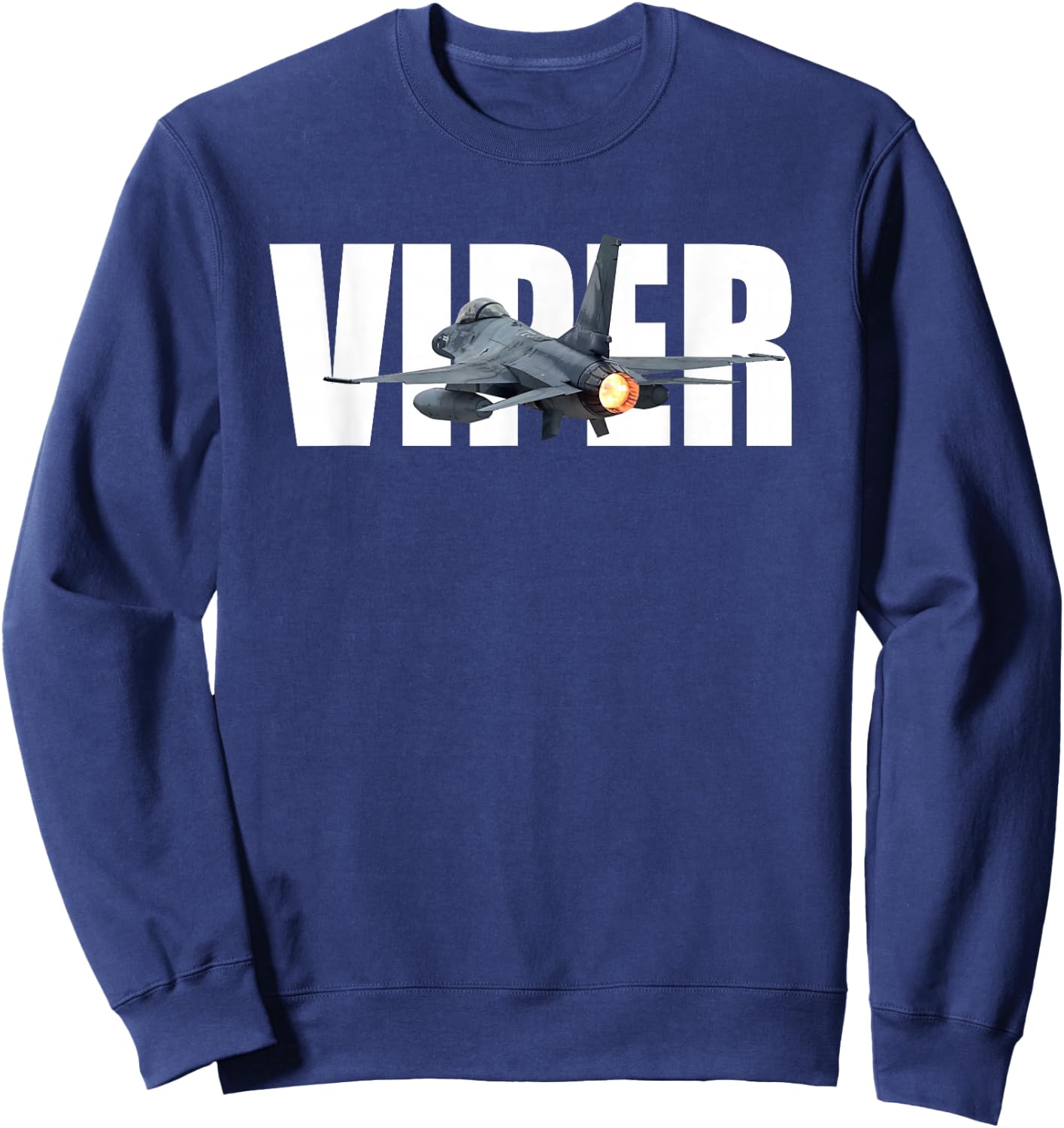 F-16 F16 Fighting Falcon Jet Fighter Plane Viper Sweatshirt - Sweatshirt | Navy