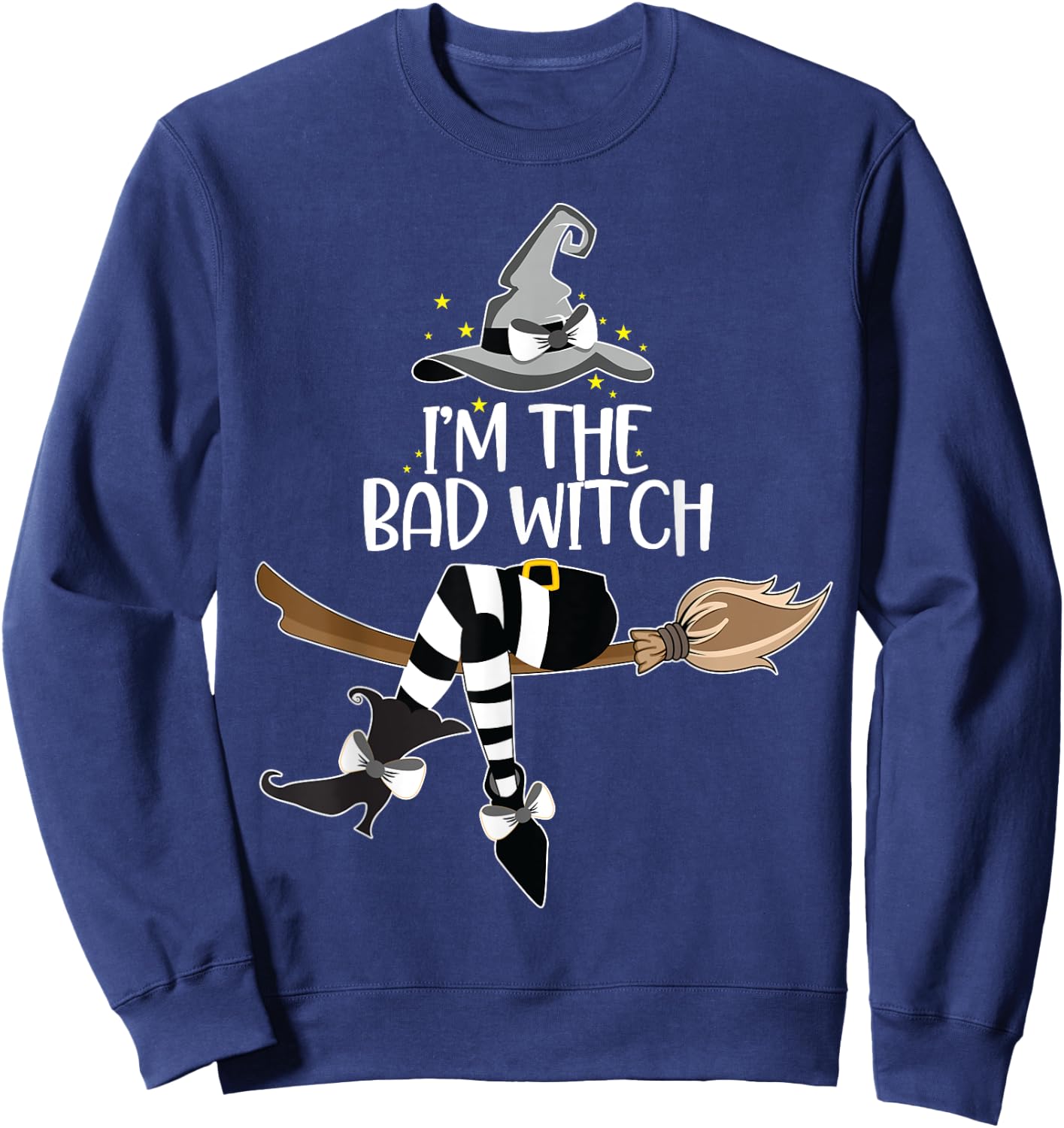 Im the Bad Witch Halloween Matching Group Costume Sweatshirt - Sweatshirt | Navy