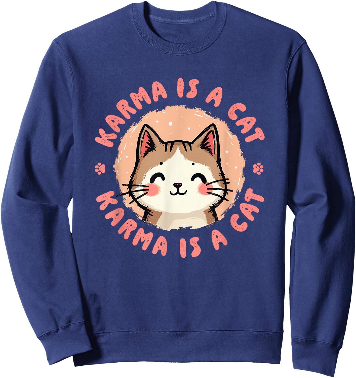 Karma Cat Sweatshirt - Sweatshirt | Navy