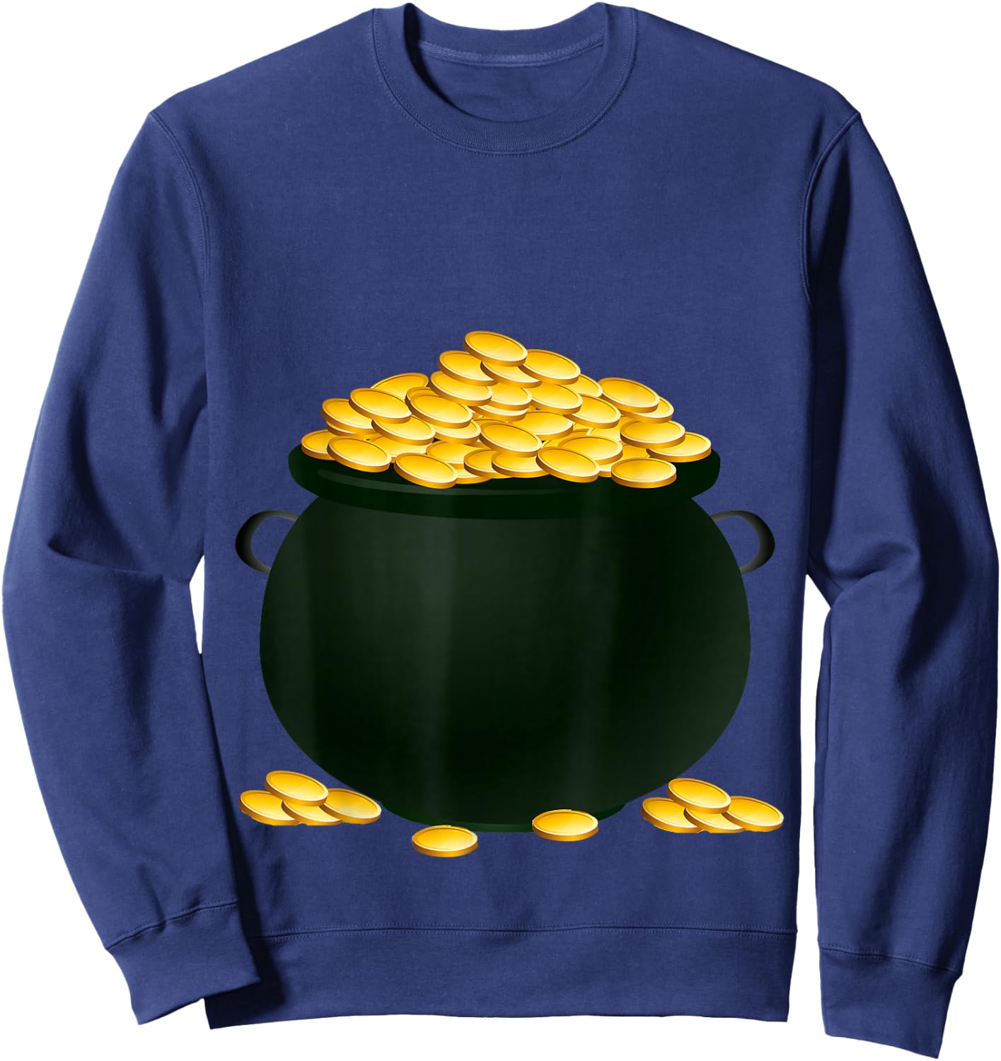 Pot of Gold Costume Holiday and Halloween Parties Sweatshirt - Sweatshirt | Navy