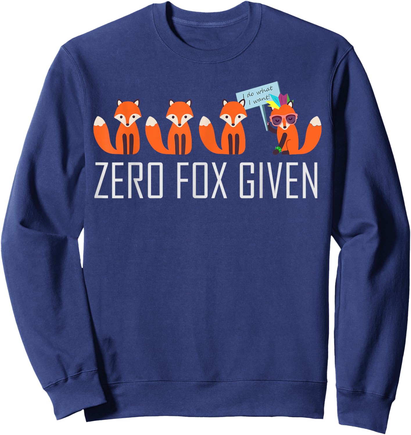 Zero Fox Given Sweatshirt - Sweatshirt | Navy