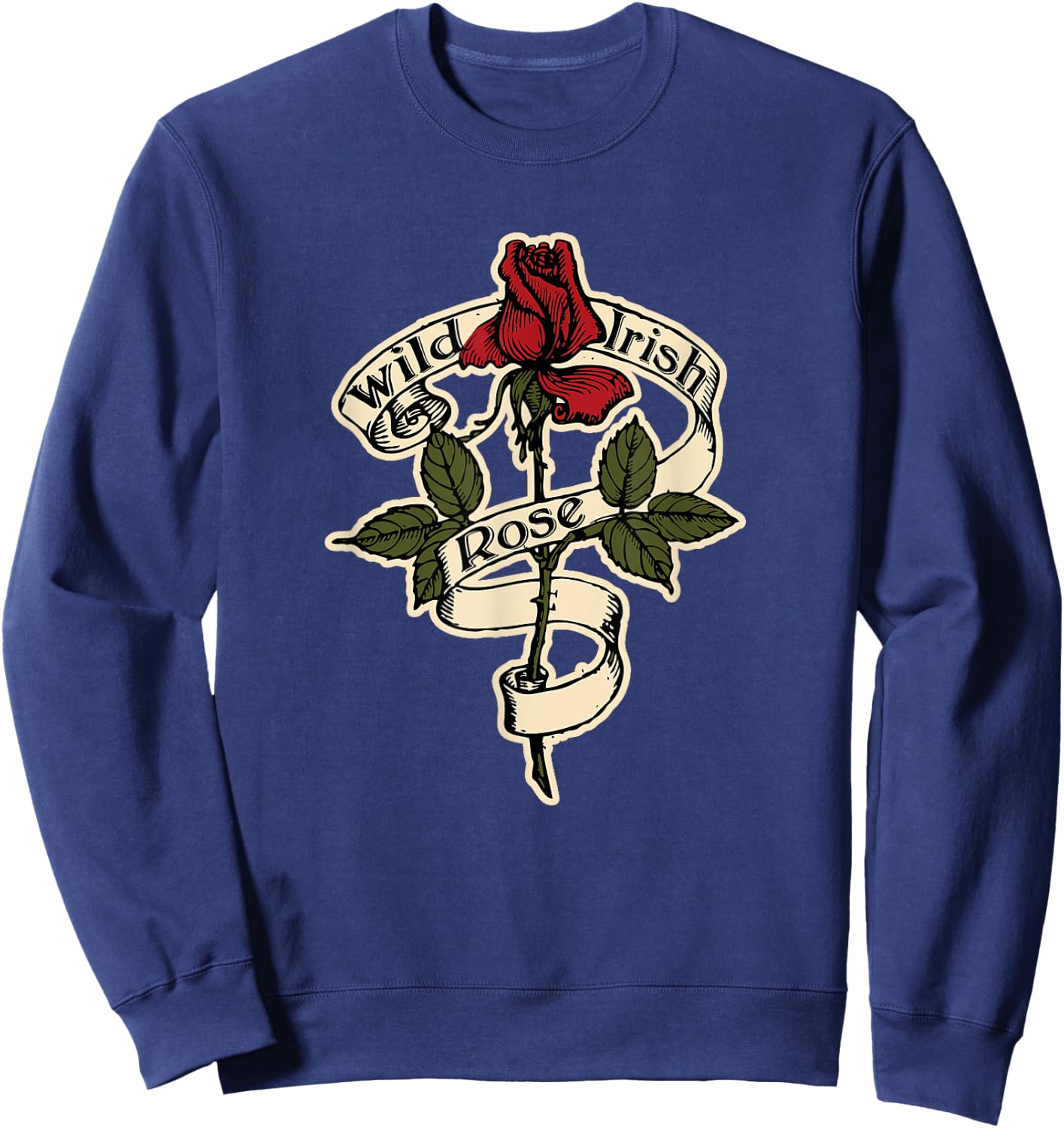 Wild Irish Rose shirt for St. Patrick's Day Sweatshirt - Sweatshirt | Navy