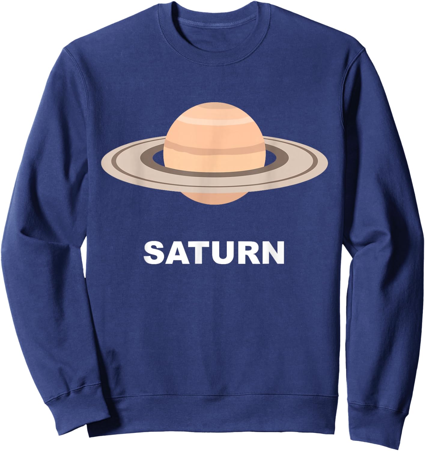 Solar System Group Costumes - Giant Planet Saturn Costume Sweatshirt - Sweatshirt | Navy