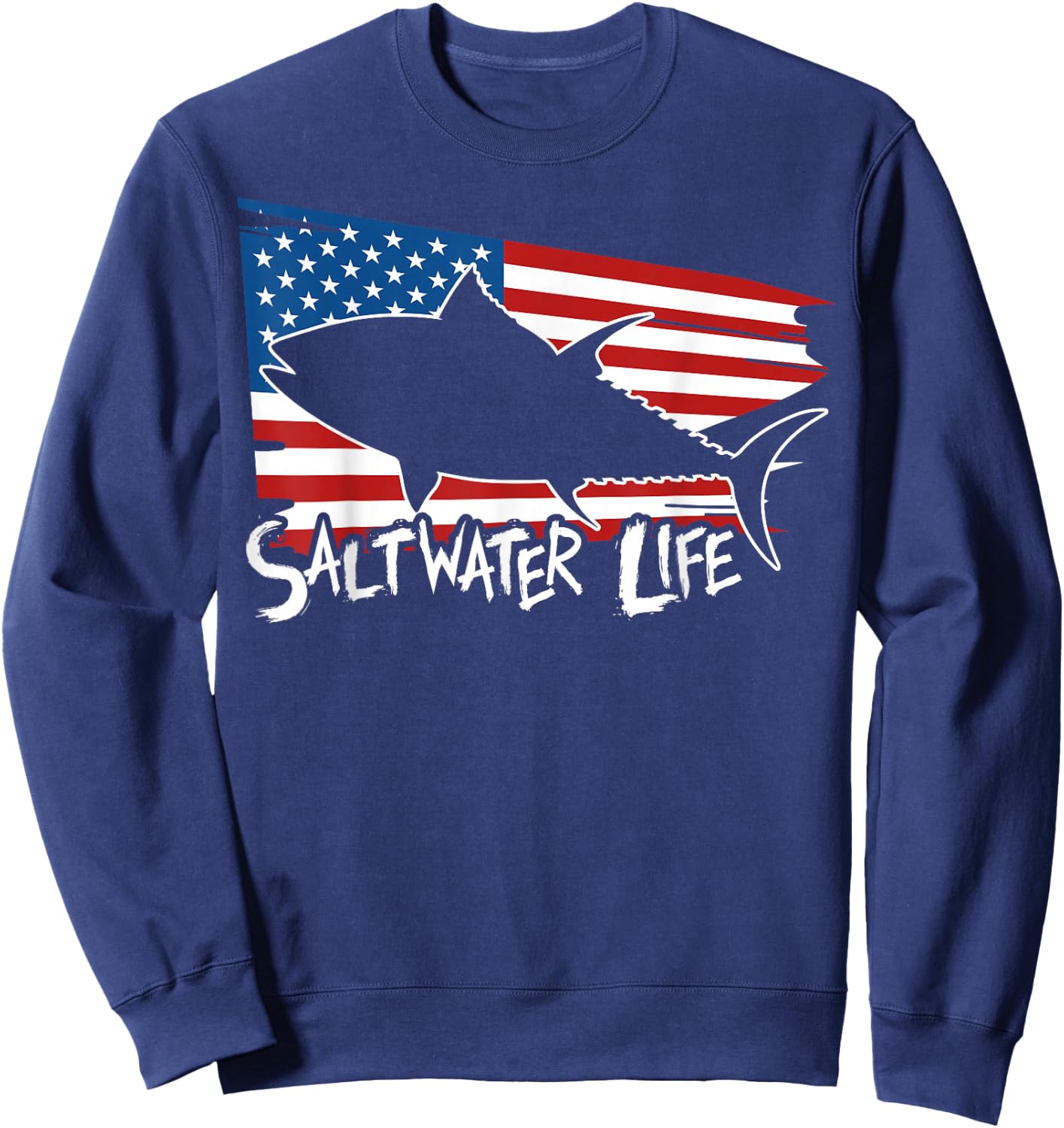 Saltwater Life - Fishing Shirts Sweatshirt - Sweatshirt | Navy