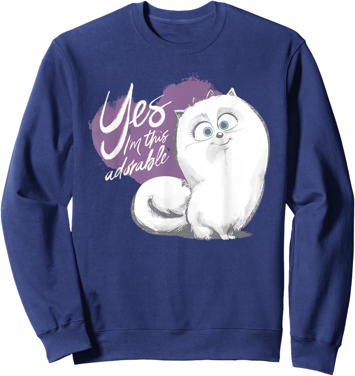 Pets 2 Gidget I'm Adorable Sweatshirt - Sweatshirt | Navy