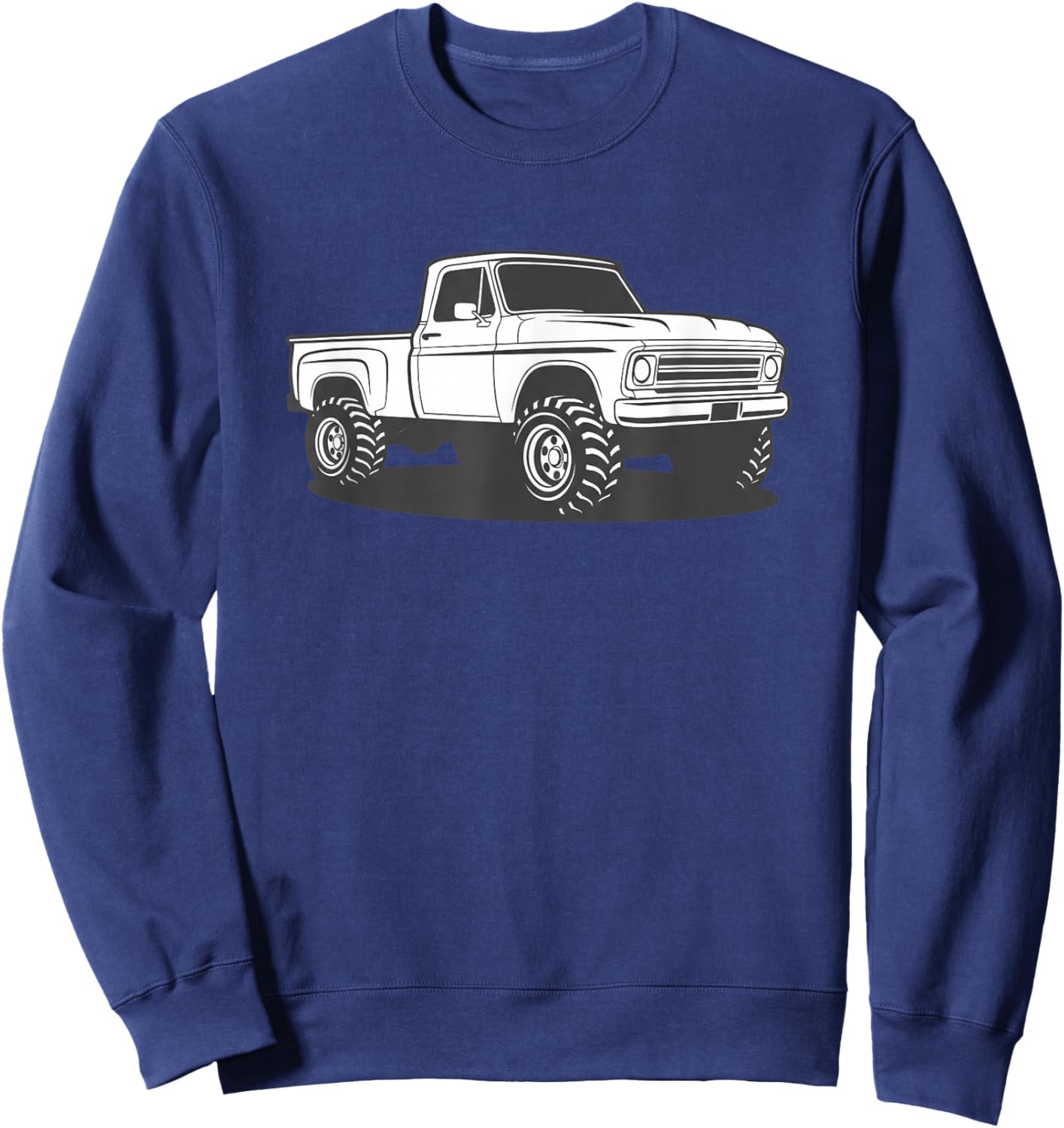 Trucks & Off-Road, I Live for Lifted Classic Pickups Sweatshirt - Sweatshirt | Navy
