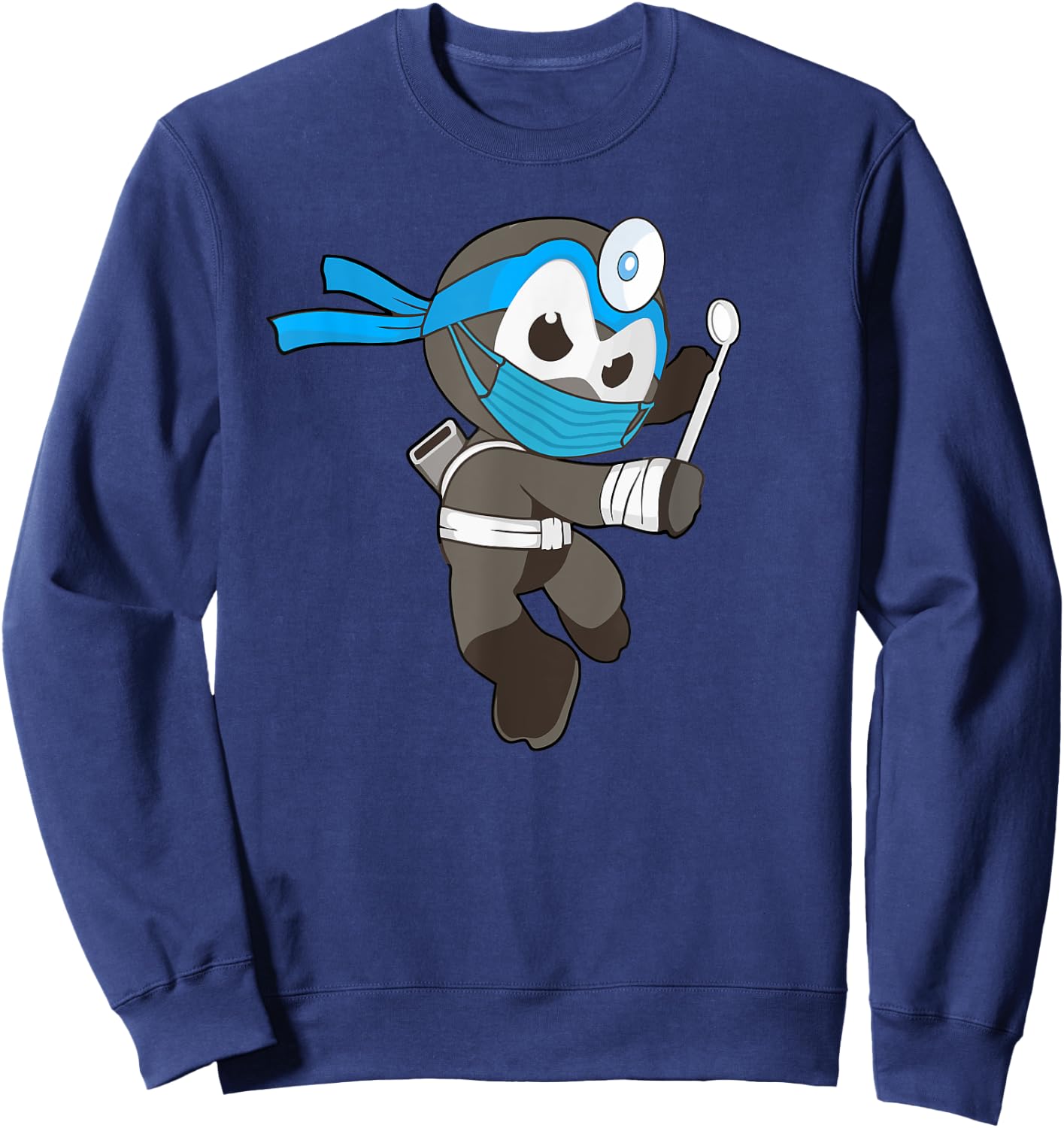 Ninja Dentist Martial Arts Orthodontist Sweatshirt - Sweatshirt | Navy