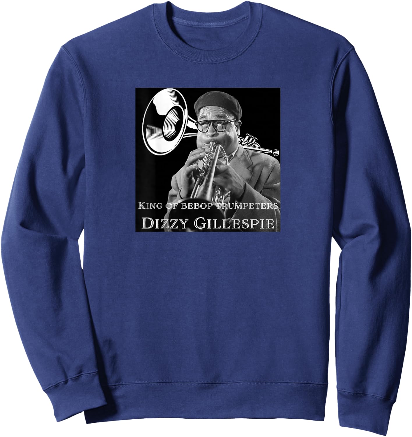 Dizzy Gillespie_001_Back Printed Sweatshirt - Sweatshirt | Navy