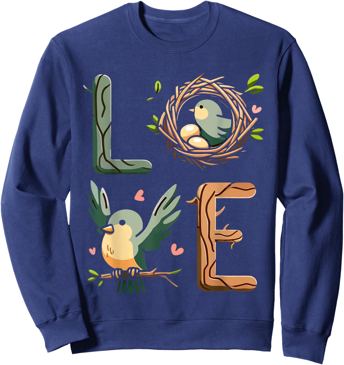 Funny Bird Watching Apparel Cool Bird Lover Present Designs Sweatshirt - Sweatshirt | Navy