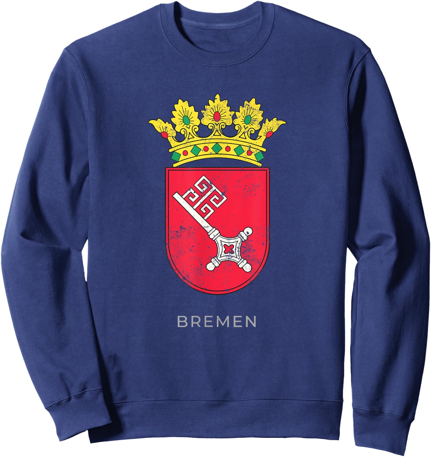 Bremen German Coat of arm Germany Deutsch Shirt Sweatshirt - Sweatshirt | Navy