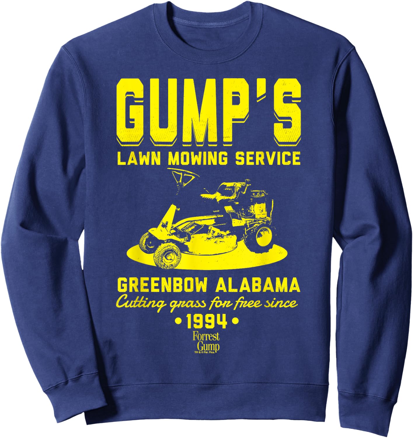 Forrest Gump Gump's Lawn Mowing Service Sweatshirt - Sweatshirt | Navy