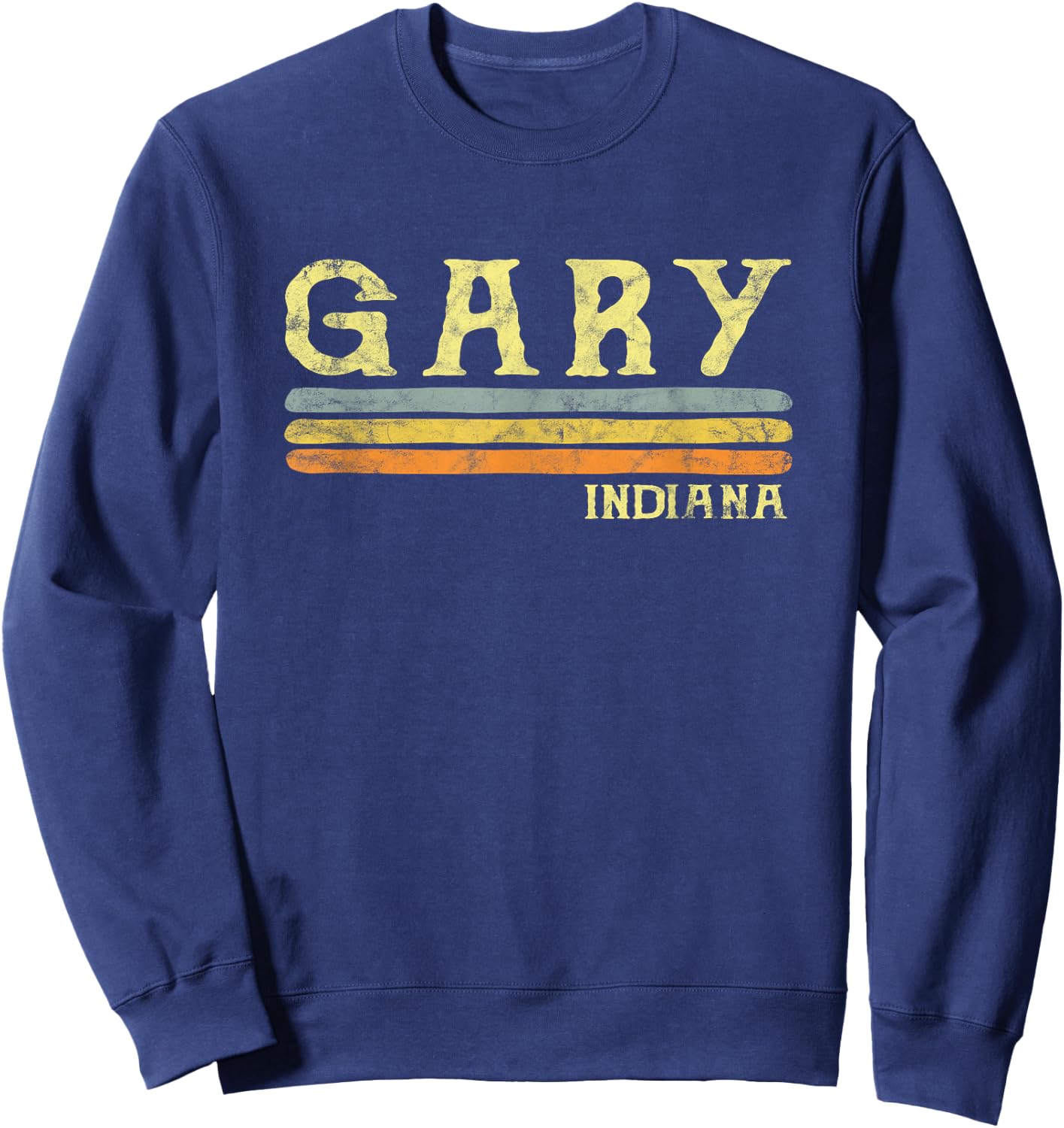Vintage Gary Indiana IN Gift Love Souvenir Sweatshirt - Sweatshirt | Navy