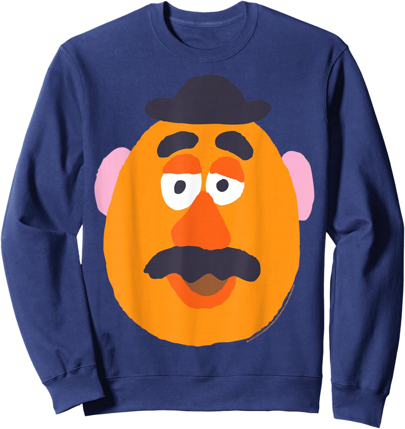 Disney Pixar Toy Story Mr. Potato Head Big Face Sweatshirt - Sweatshirt | Navy