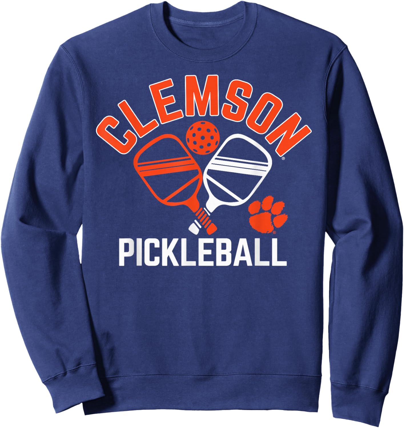 Clemson Tigers Pickleball Purple Officially Licensed Sweatshirt - Sweatshirt | Navy