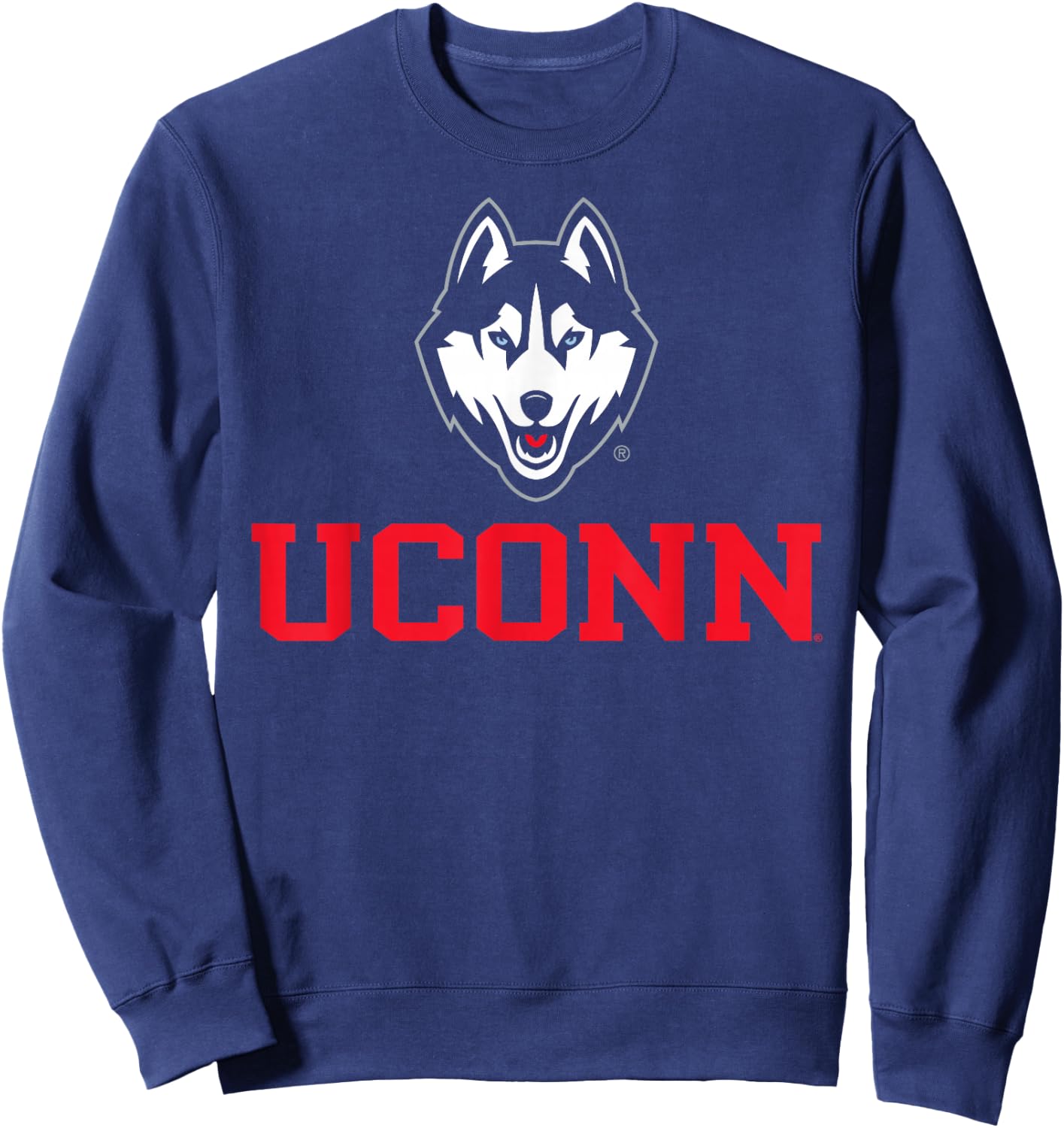 Connecticut Huskies Sportsmanship Navy Officially Licensed Sweatshirt - Sweatshirt | Navy