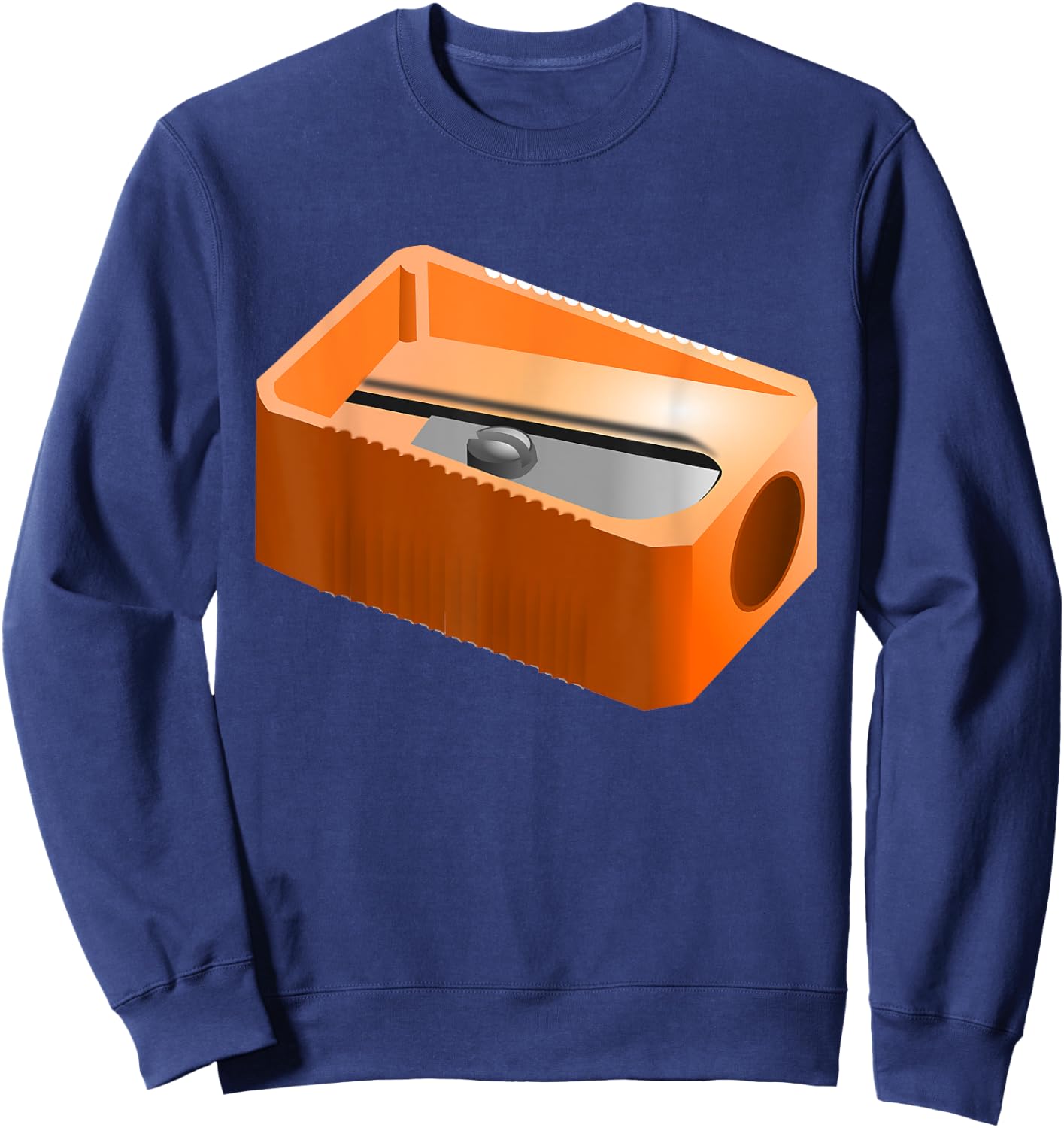 Pencil Sharpener Funny Office School Supplies Costume Shirt Sweatshirt - Sweatshirt | Navy