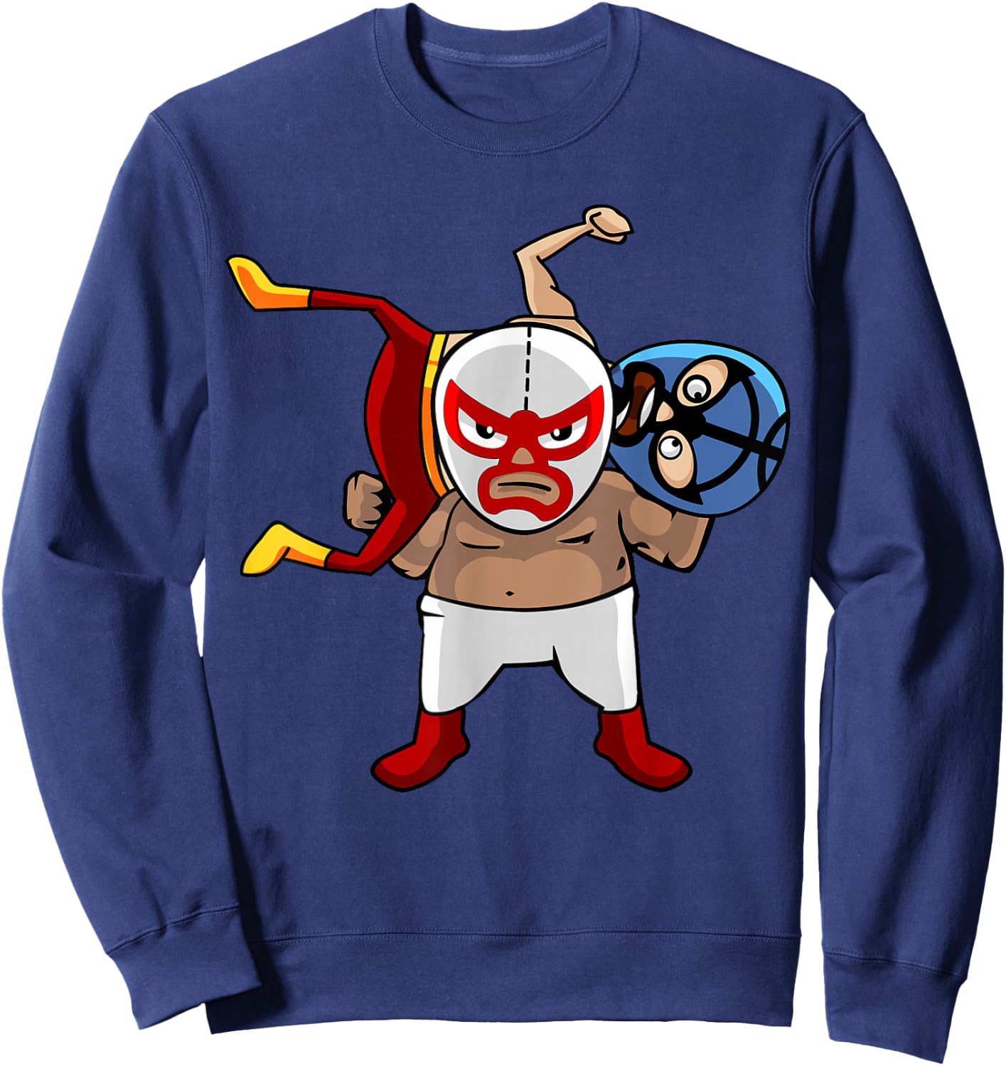Cool Mexican Wrestling Lucha Libre Mask - Retro Legend Sweatshirt - Sweatshirt | Navy