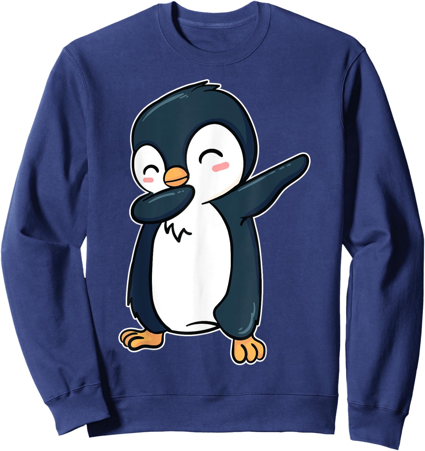 Dabbing Penguin Dab Dance Seabird Animal Lover Waterbird Sweatshirt - Sweatshirt | Navy