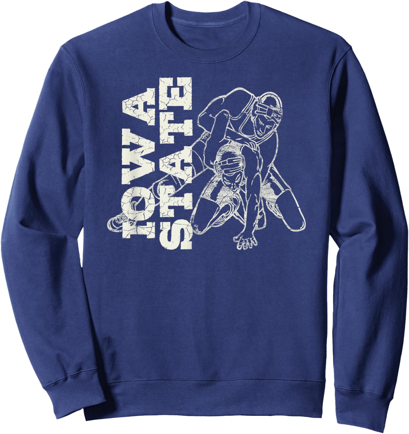Iowa State Wrestler Wrestling Shirt Sweatshirt - Sweatshirt | Navy
