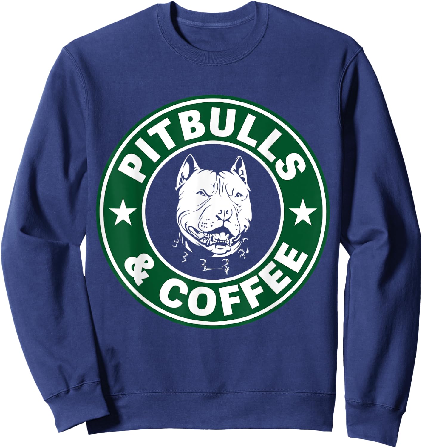 Pitbull and Coffee Shirt Sweatshirt - Sweatshirt | Navy